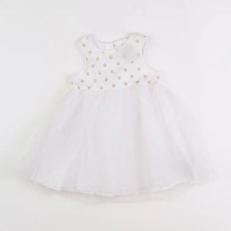 Vertbaudet - robe blanc - 18 mois