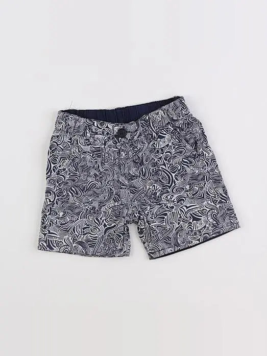 IKKS - short réversible bleu, blanc - 18 mois