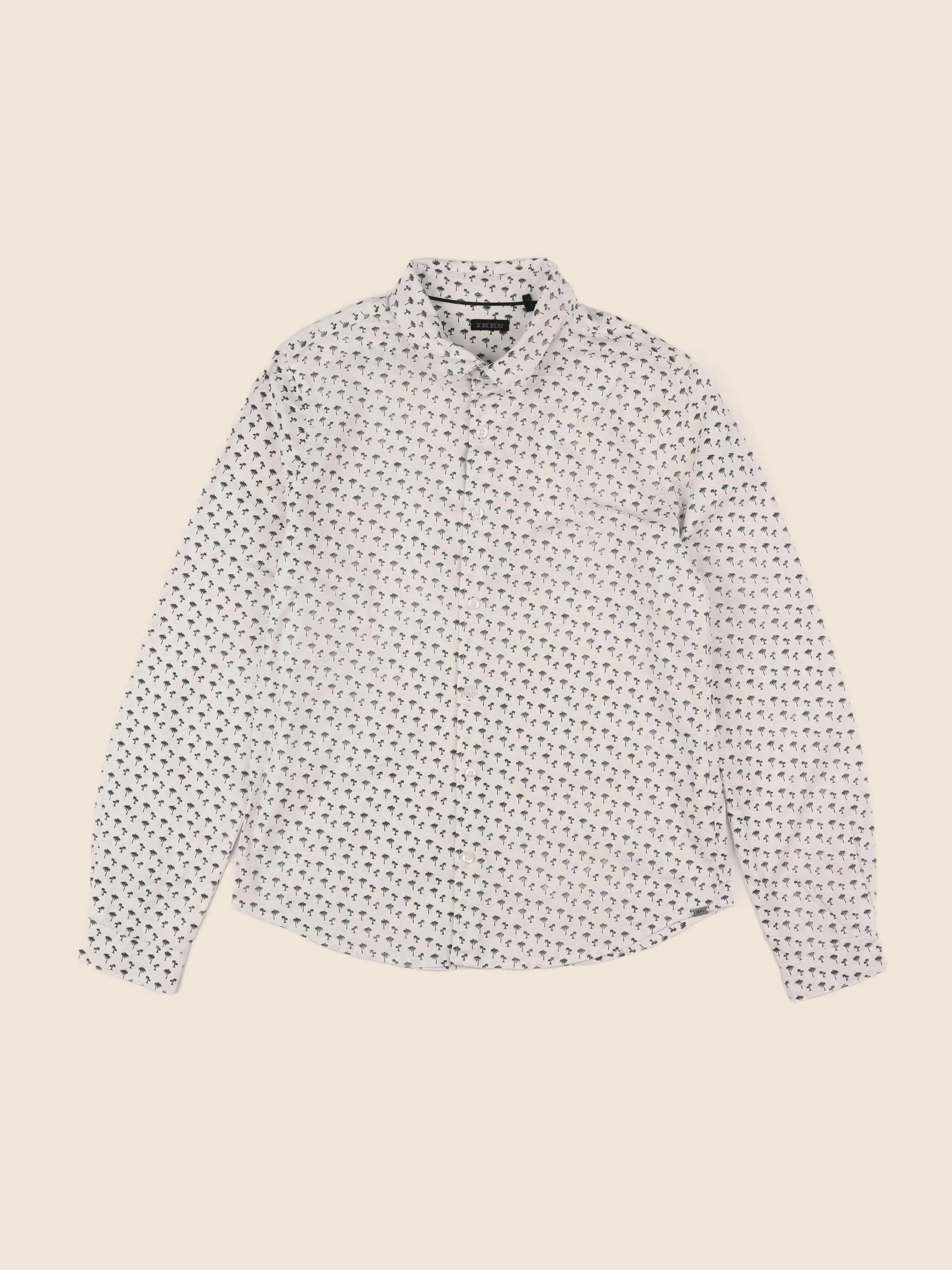 IKKS - chemise beige - 12 ans
