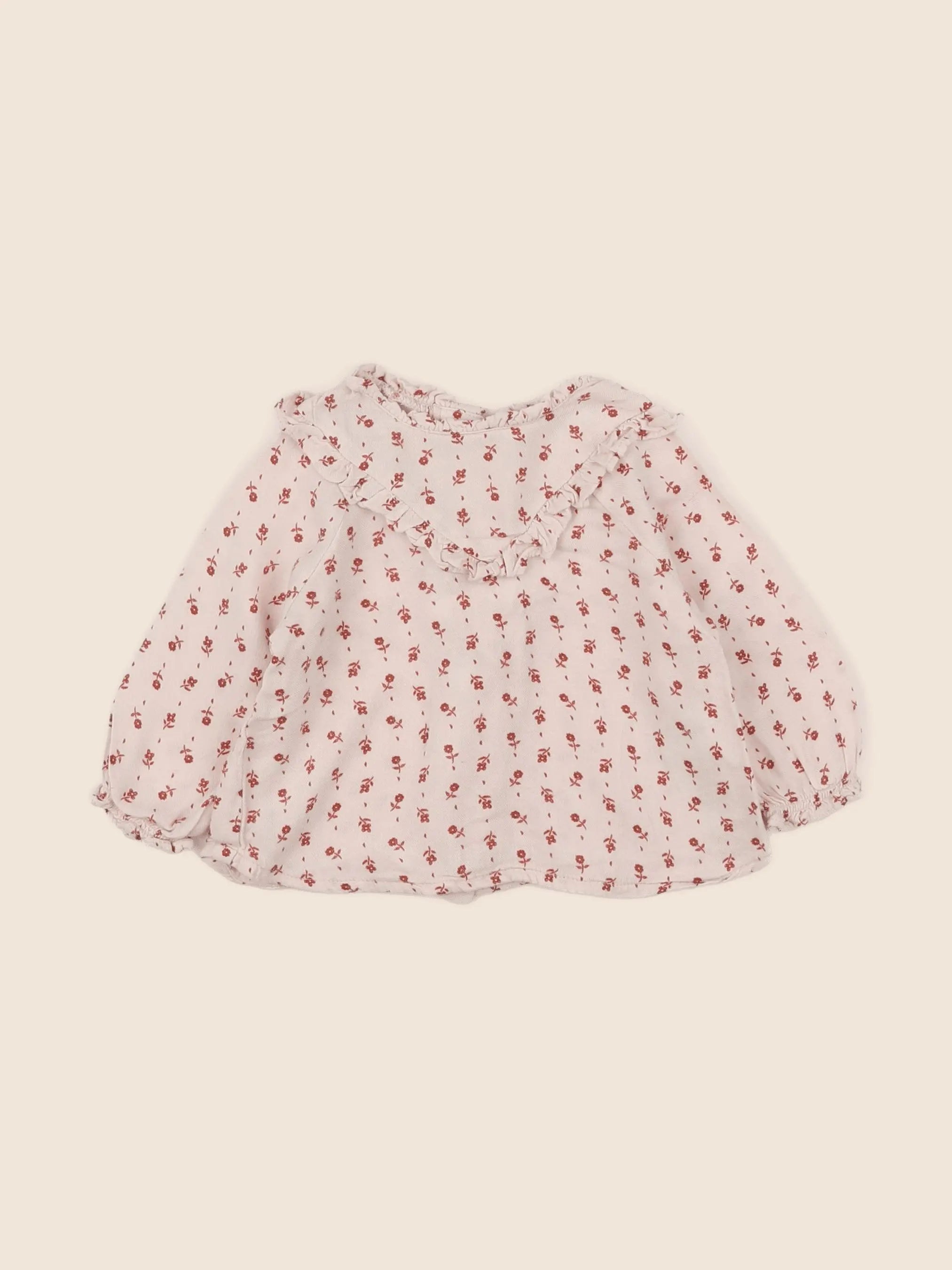 Vertbaudet - blouse beige - 6 mois