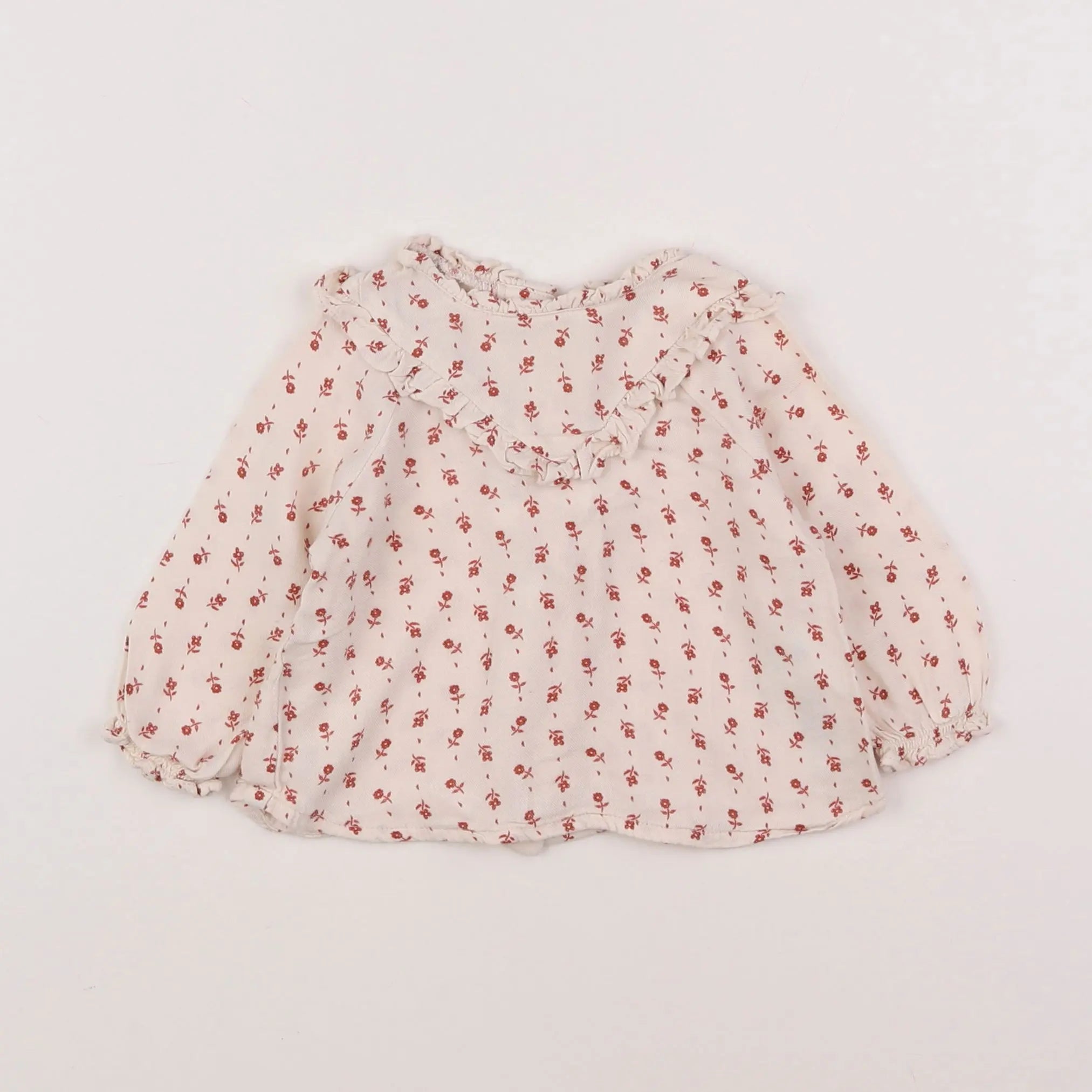 Vertbaudet - blouse beige - 6 mois