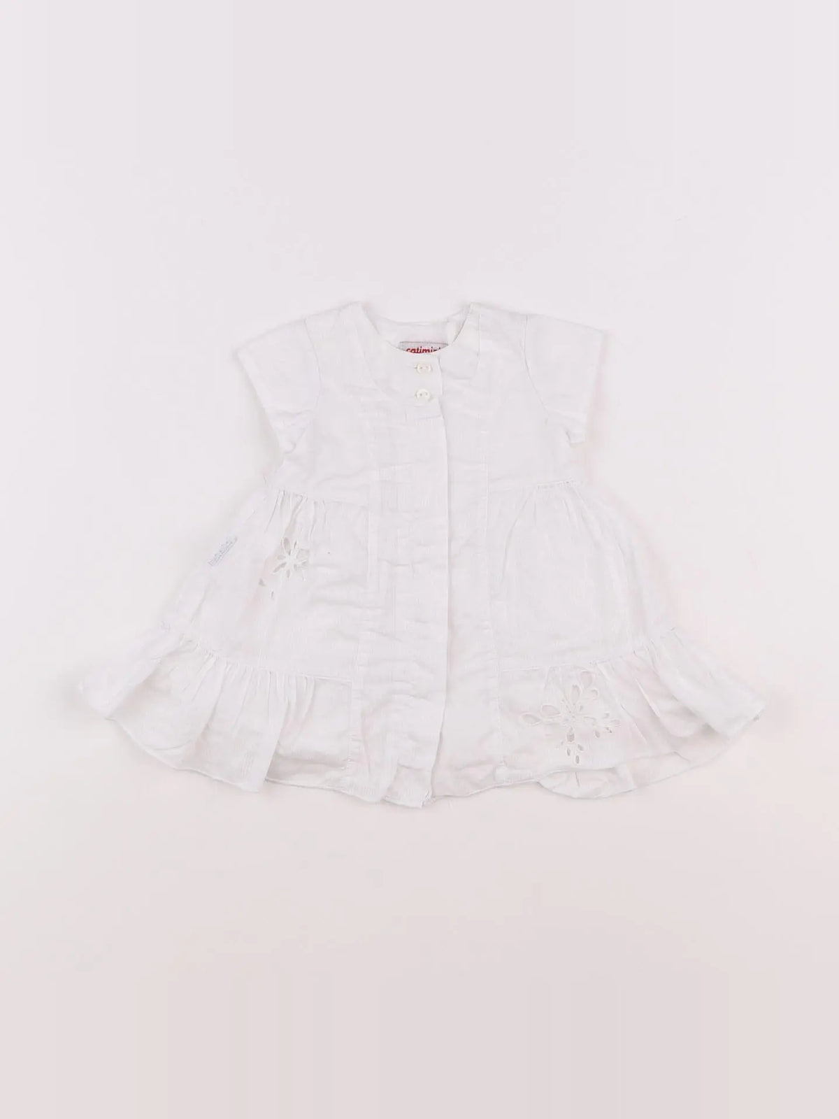 Catimini - robe blanc - 12 mois