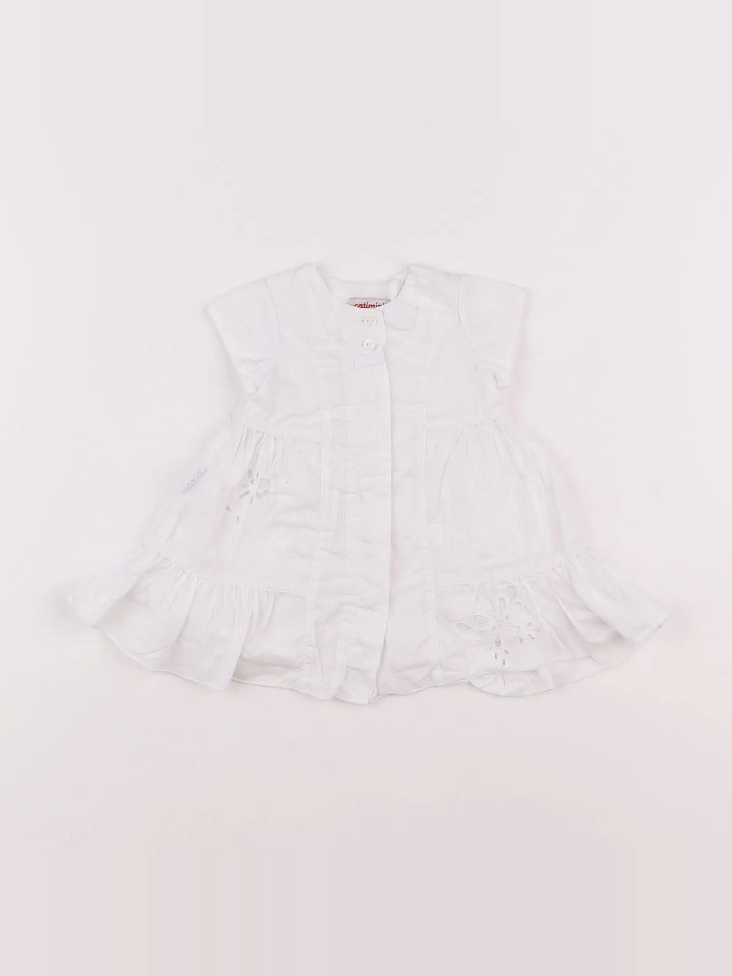 Catimini - robe blanc - 12 mois