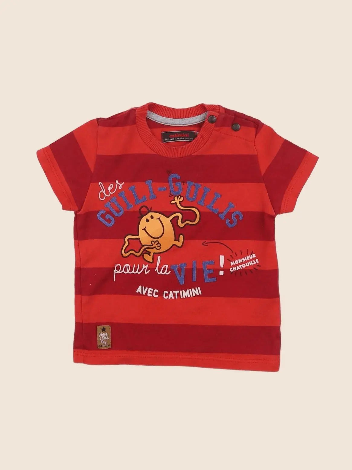 Catimini - tee-shirt rouge - 12 mois