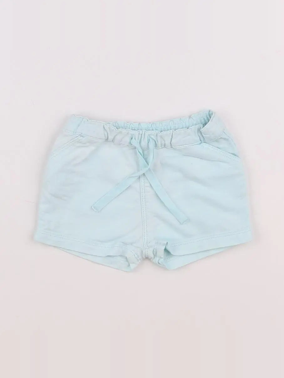 Petit Bateau - short bleu - 3 mois