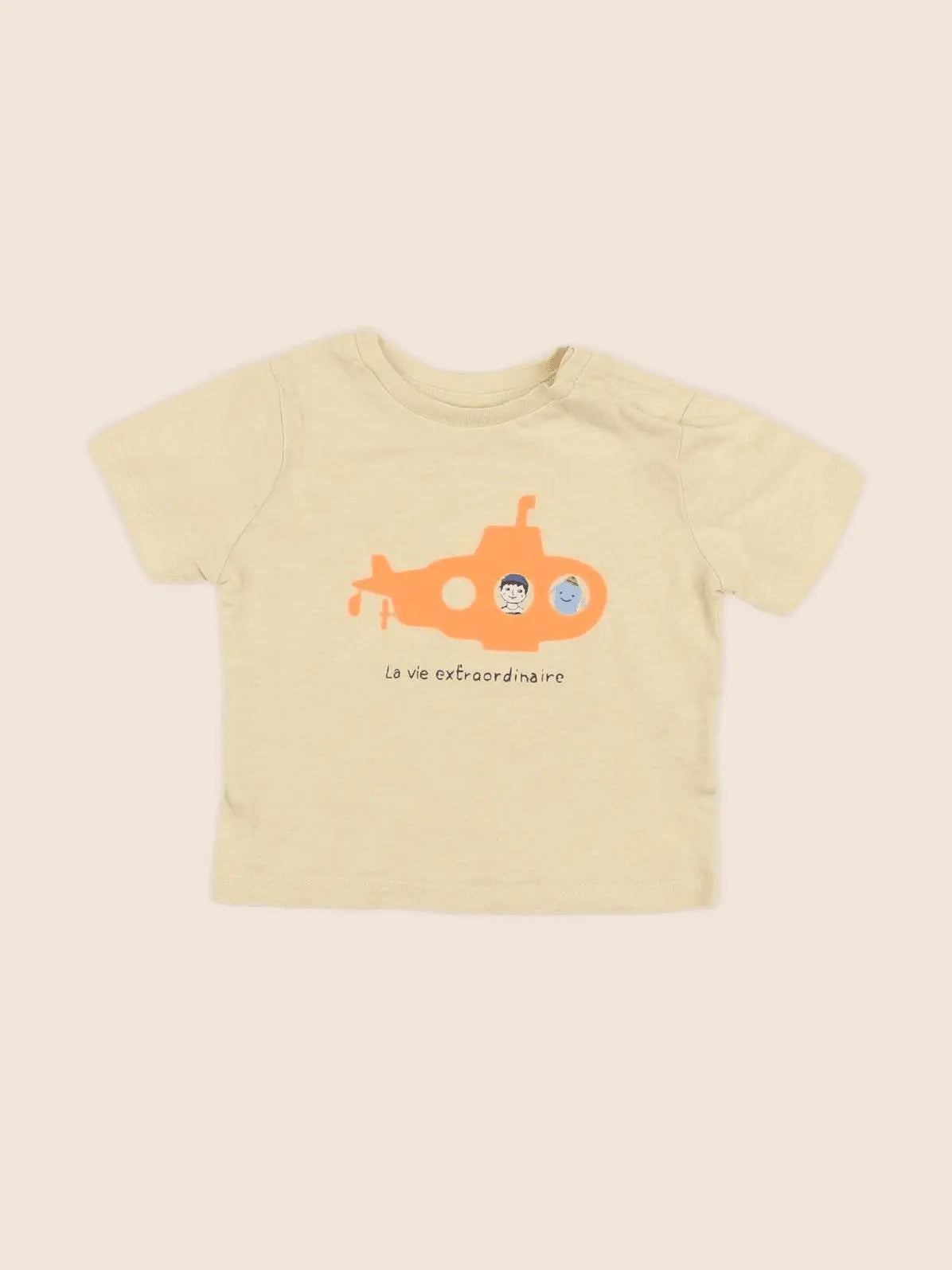 Boutchou - tee-shirt jaune - 6 mois
