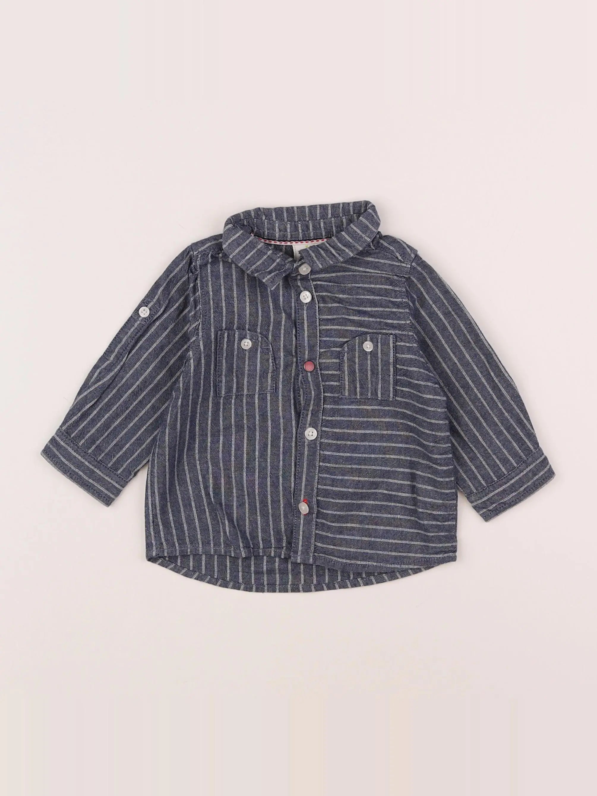 Tape à l'oeil - chemise bleu - 6 mois