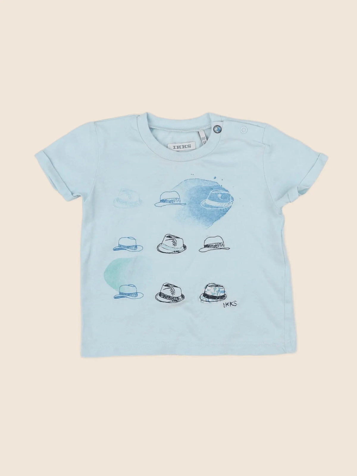 IKKS - tee-shirt bleu - 6 mois