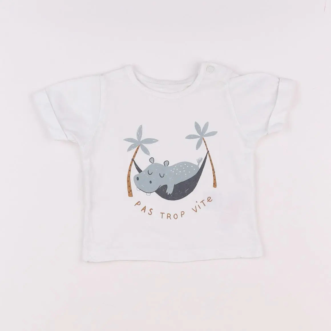 Vertbaudet - tee-shirt blanc - 3 mois