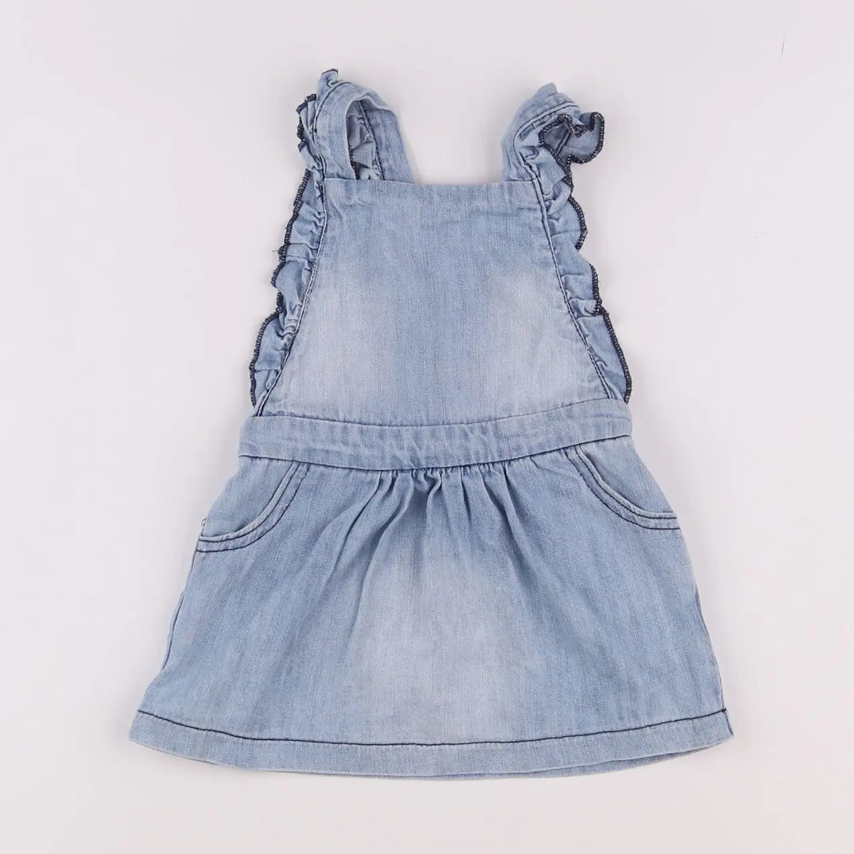 Vertbaudet - robe bleu - 12 mois