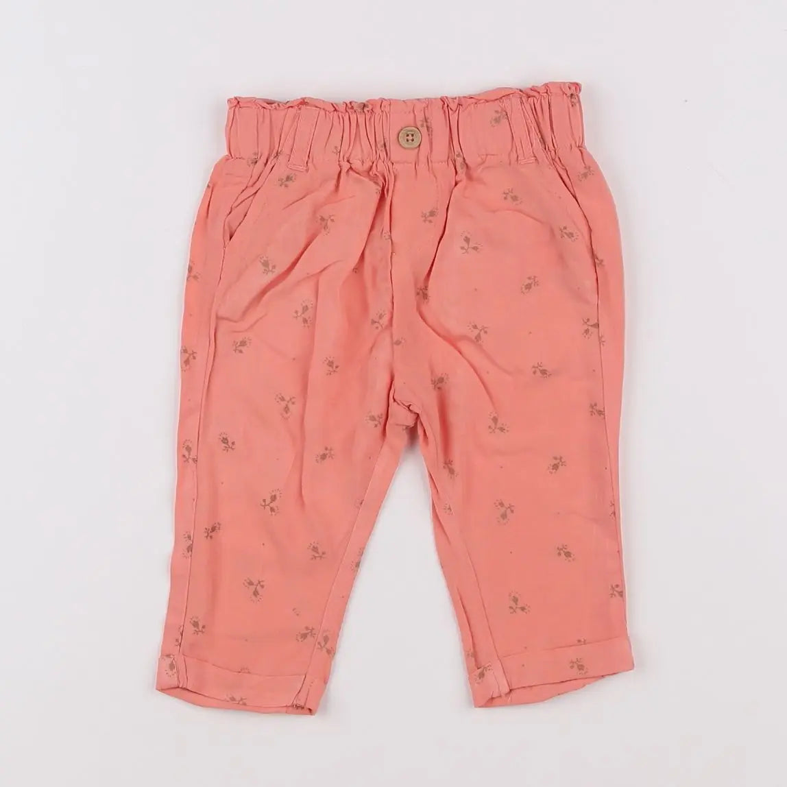 Vertbaudet - sarouel orange - 6 mois