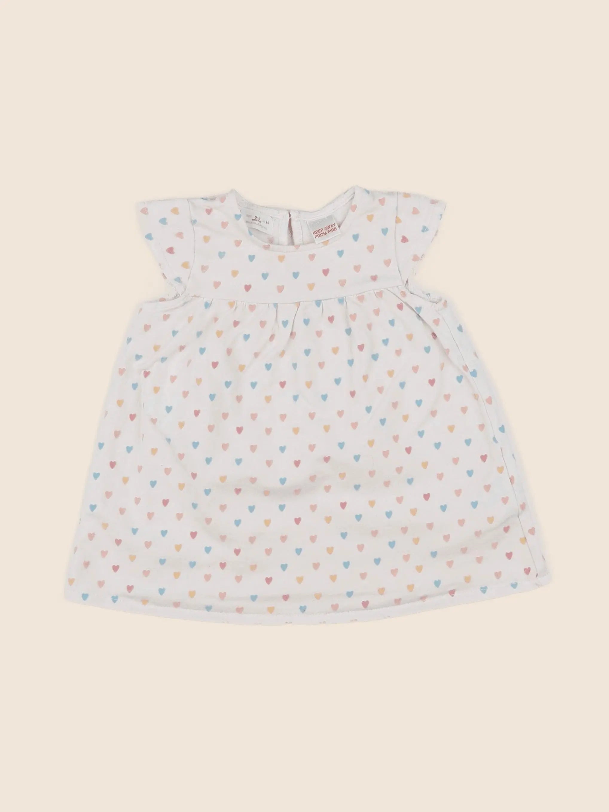 Zara - robe multicolore - 6/9 mois