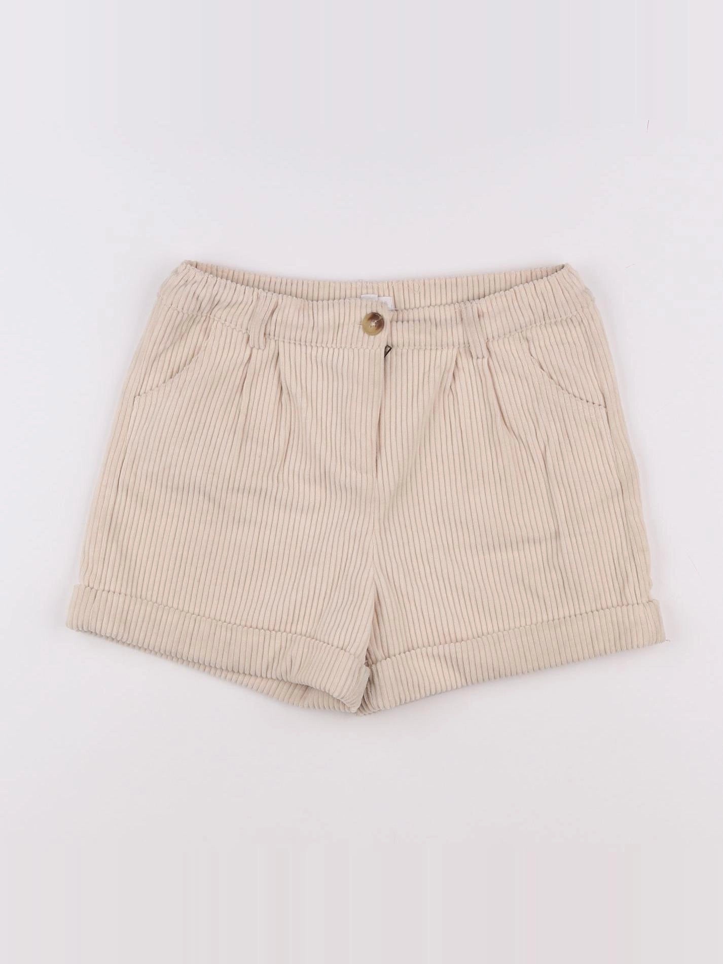 Vertbaudet - short beige - 9 ans