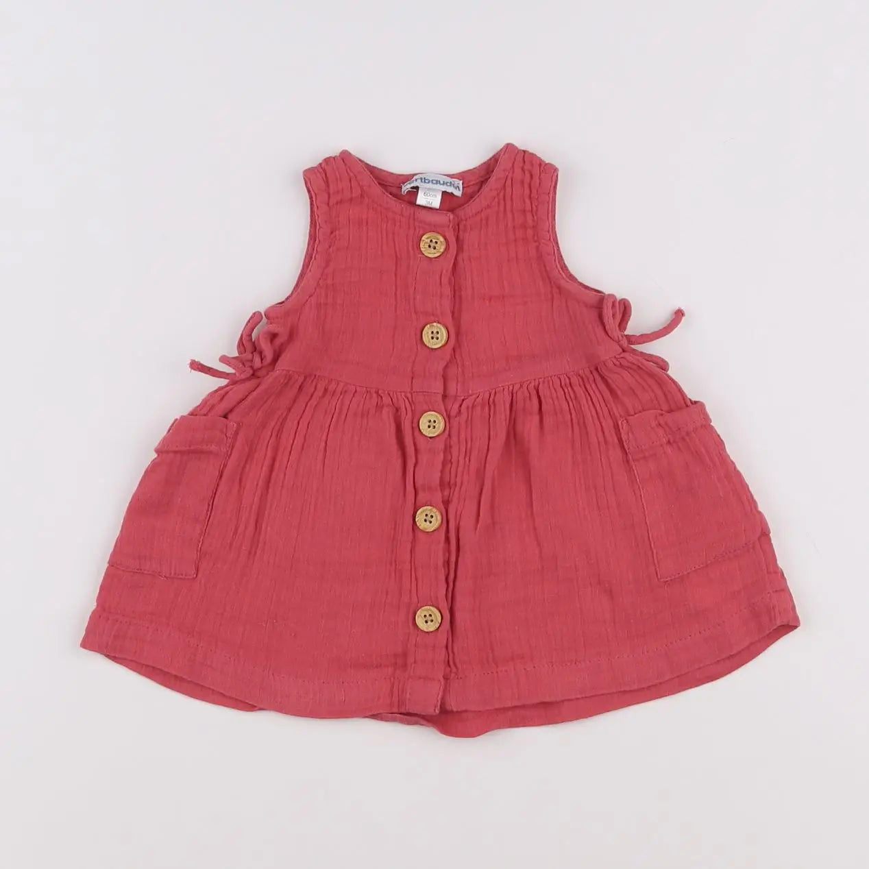 Vertbaudet - robe rose - 3 mois