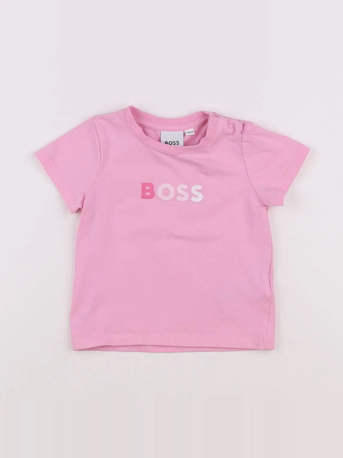 Hugo Boss - tee-shirt rose - 12 mois