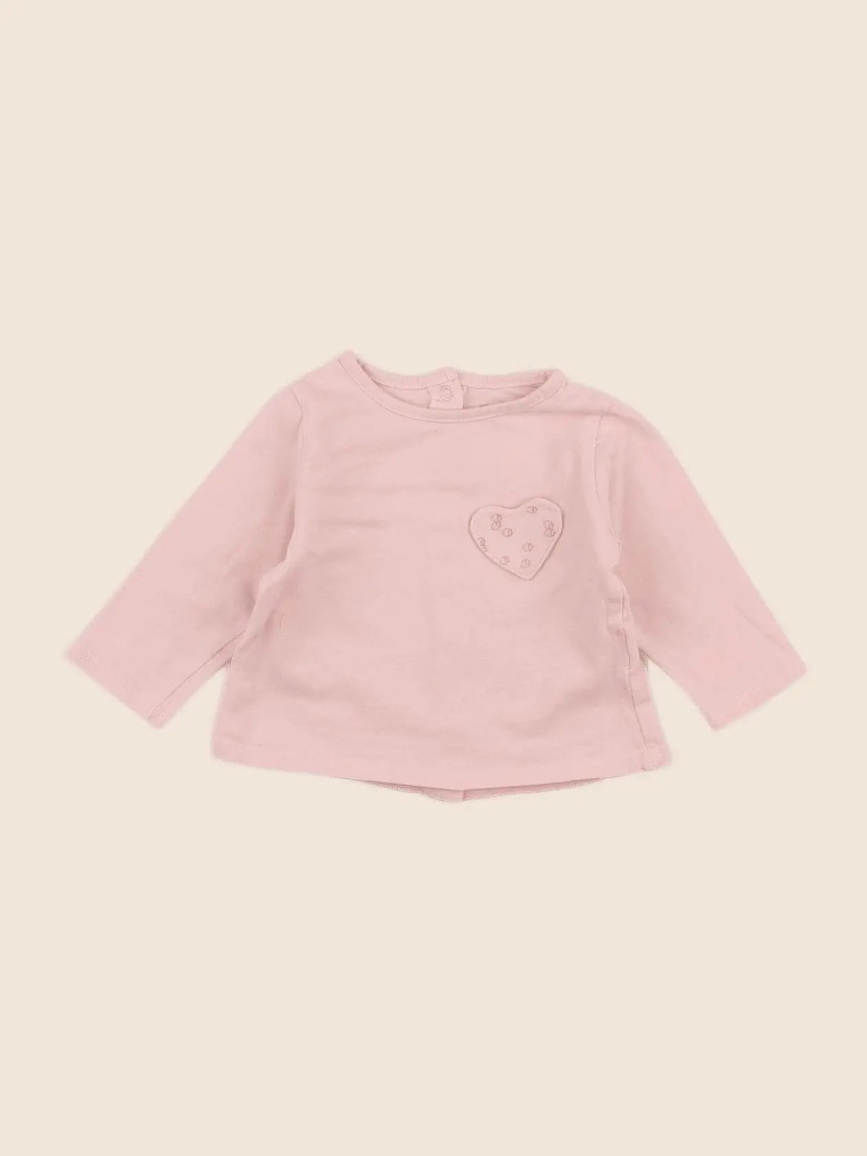 Vertbaudet - tee-shirt rose - 3 mois