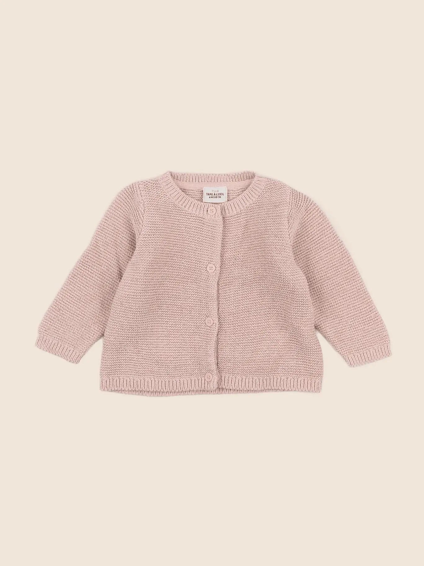 Tape à l'oeil - gilet rose - 6 mois