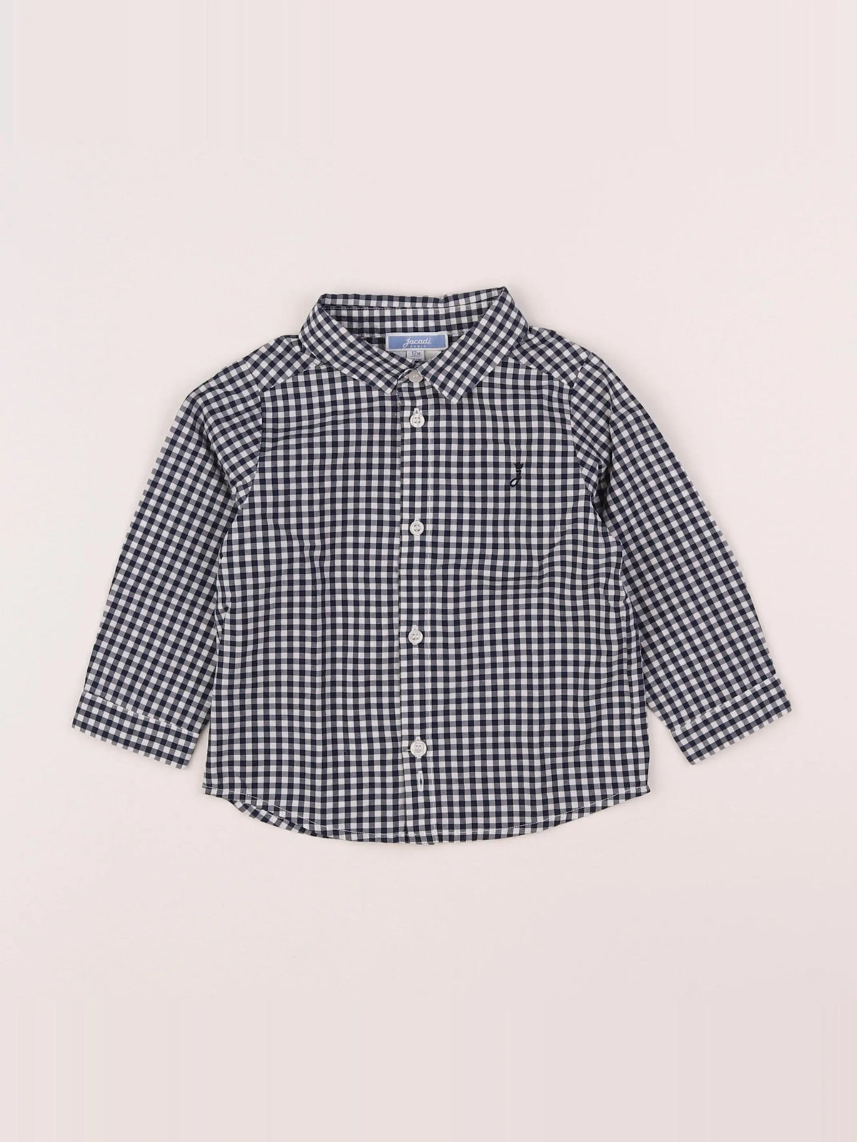 Jacadi - chemise bleu, blanc - 12 mois
