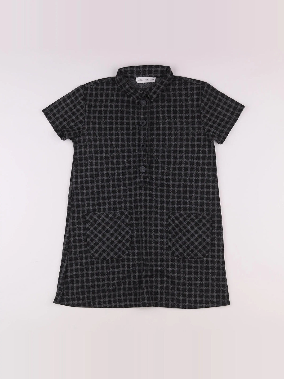 Zara - robe gris, noir - 9 ans