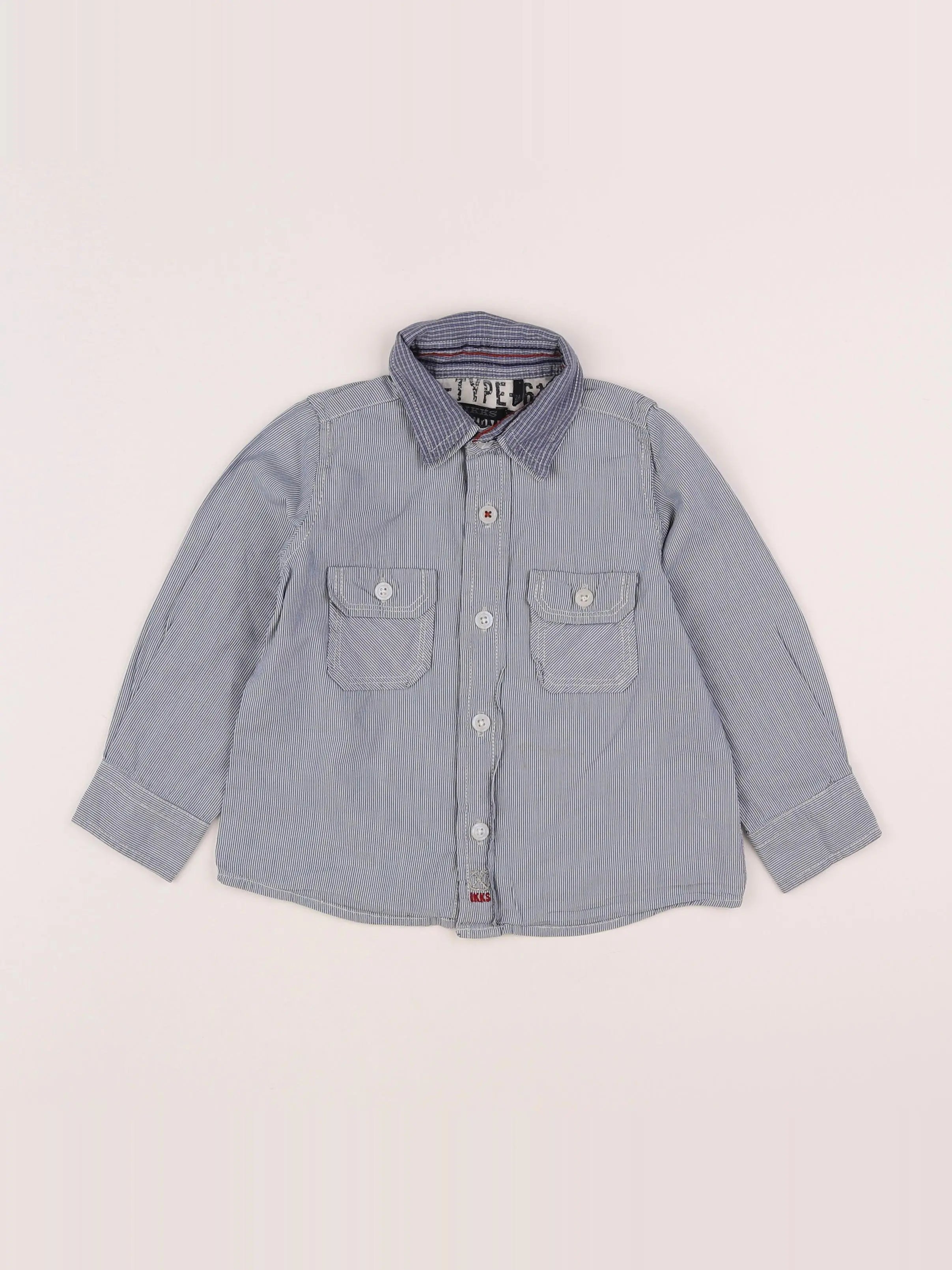 IKKS - chemise blanc, bleu - 2 ans