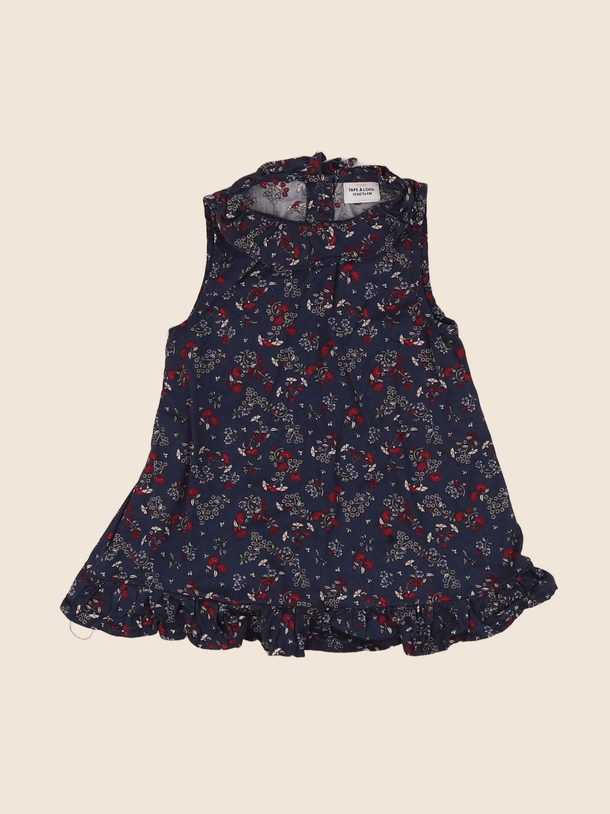Tape à l'oeil - robe bleu - 12 mois