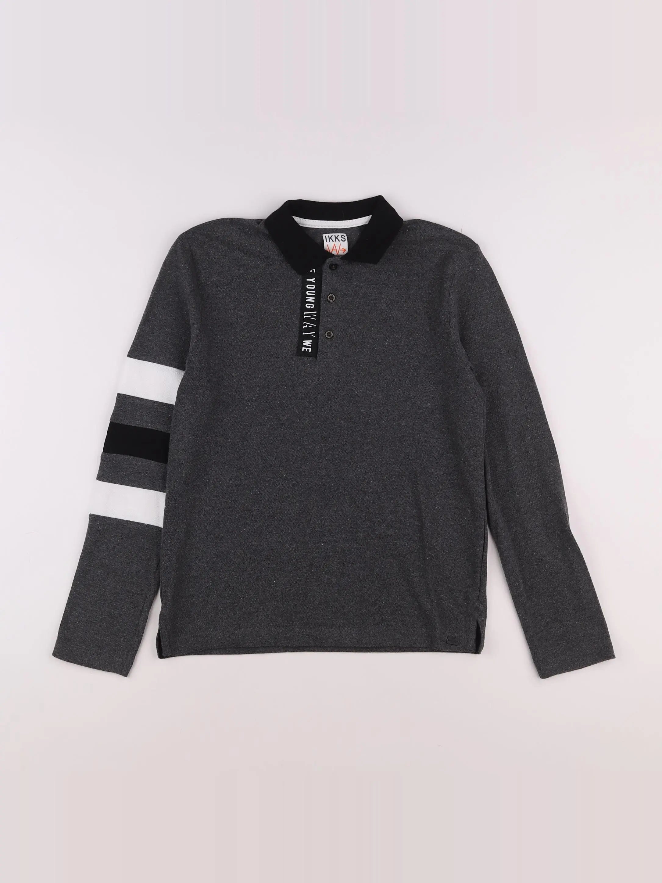 IKKS - polo gris - 12 ans
