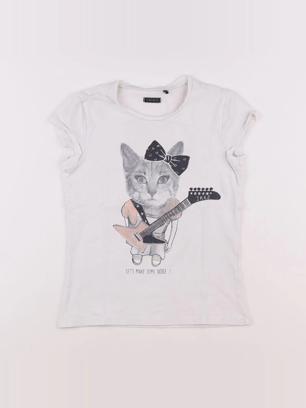 IKKS - tee-shirt blanc - 10 ans