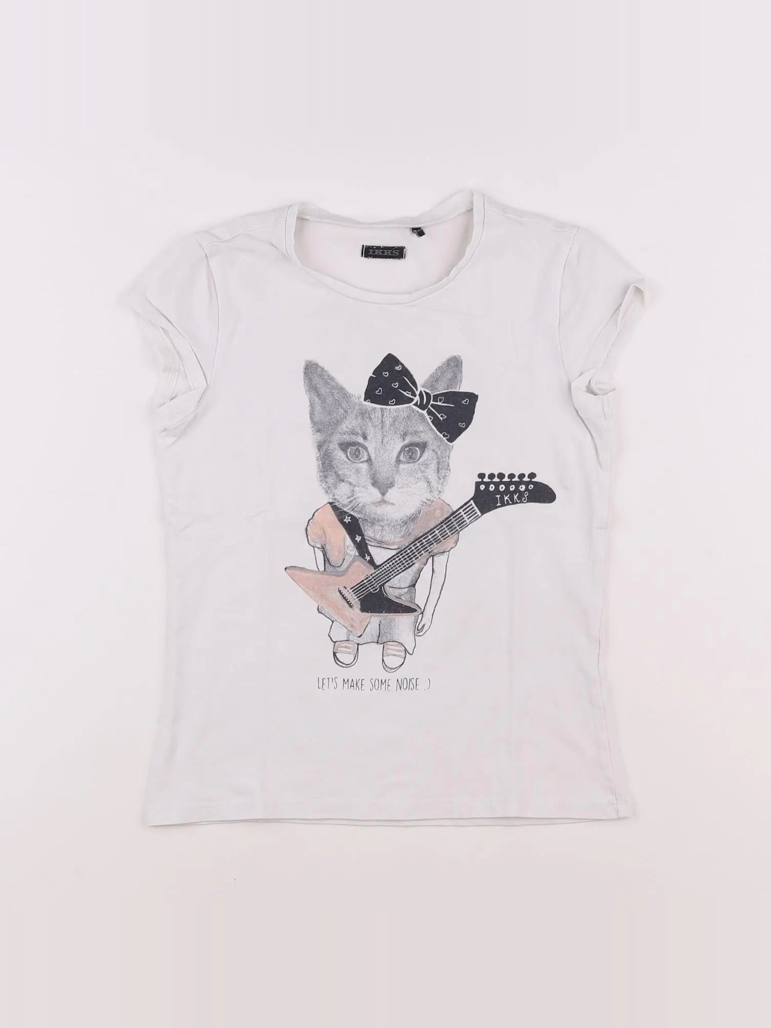 IKKS - tee-shirt blanc - 10 ans