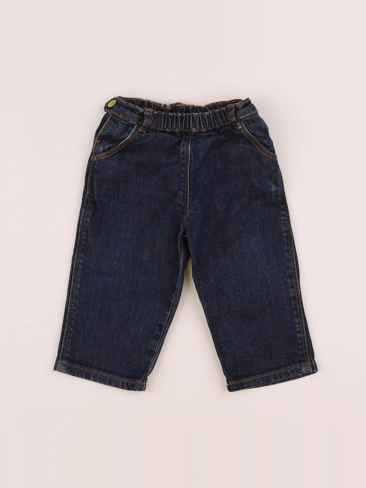 Petit Bateau - jean bleu - 12 mois