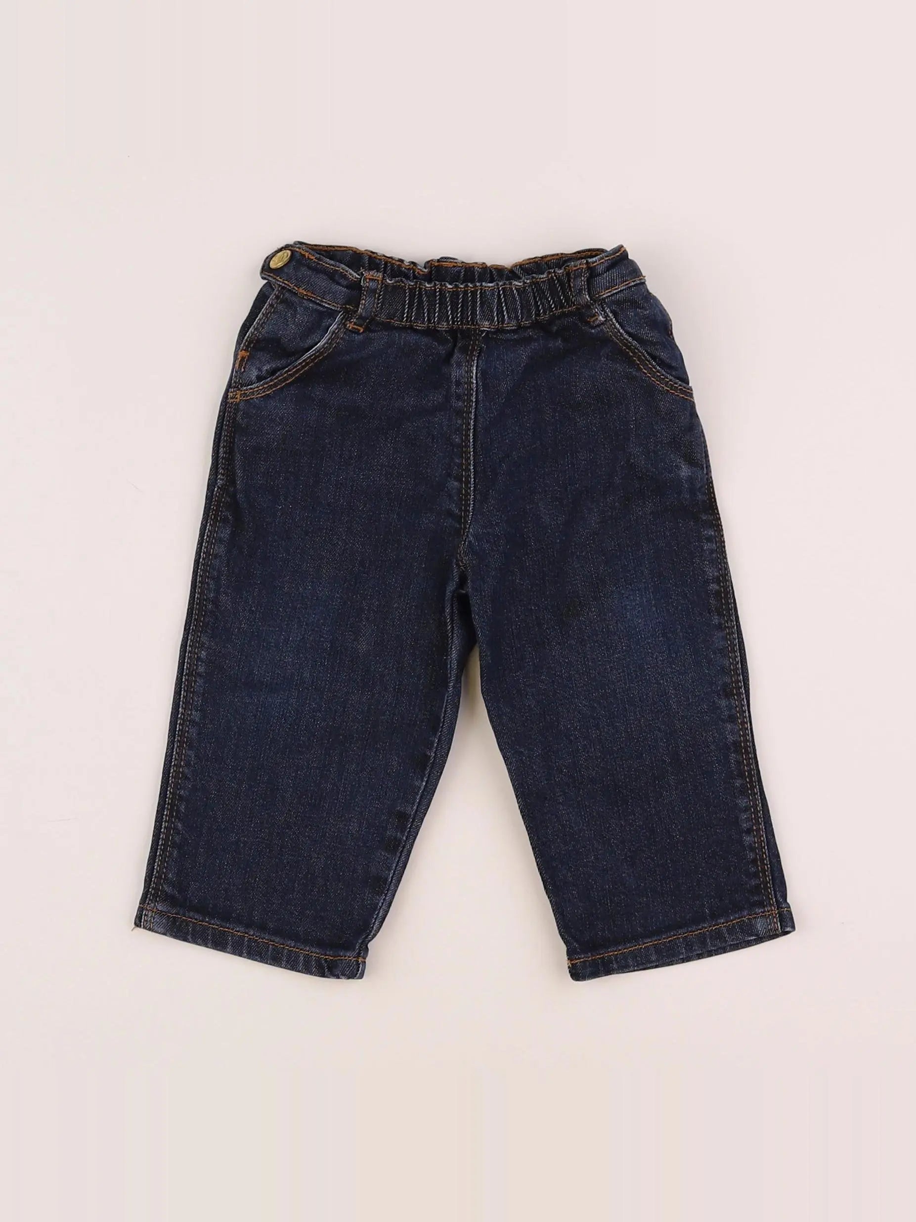 Petit Bateau - jean bleu - 12 mois