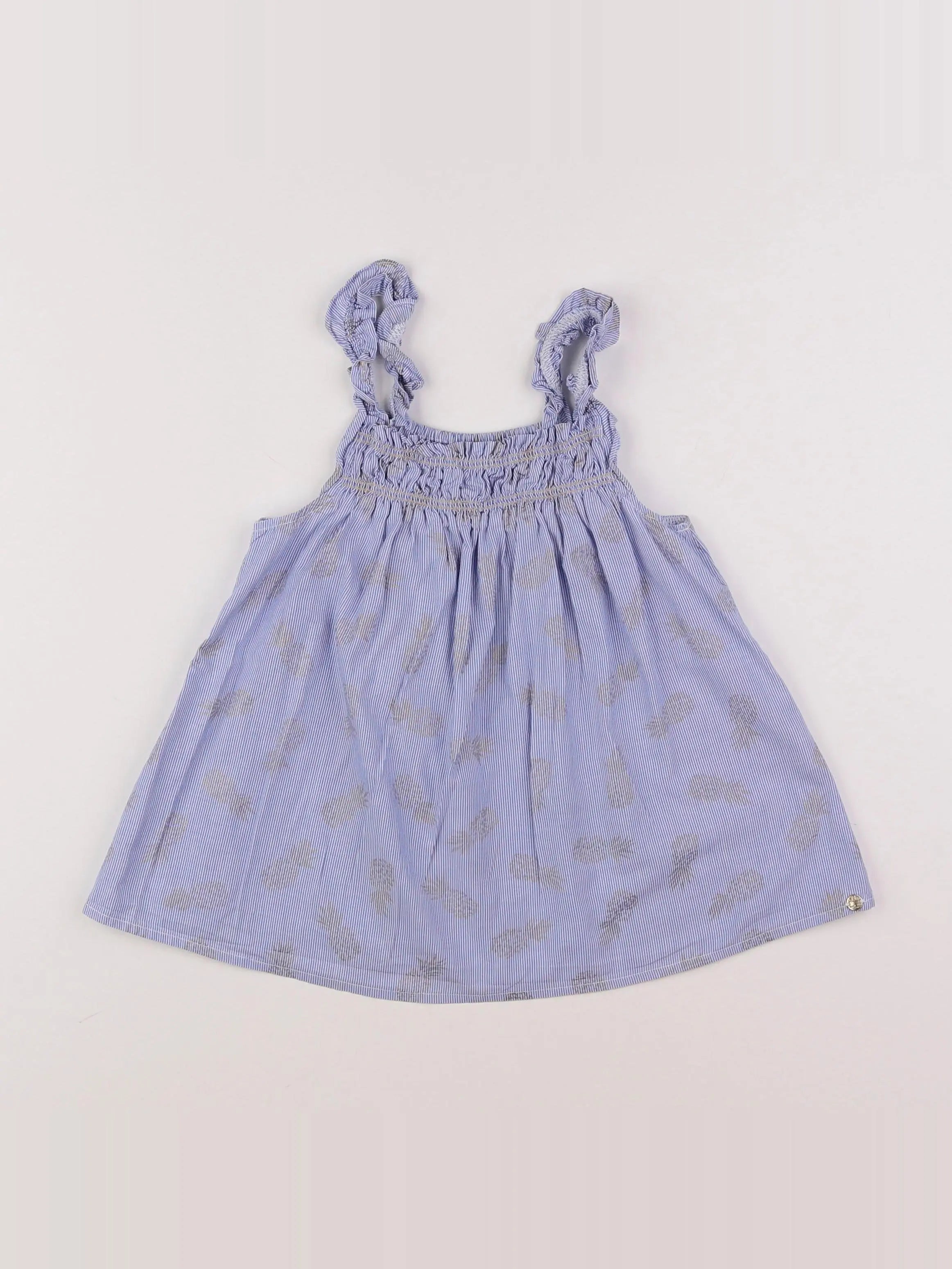 IKKS - blouse bleu - 8 ans