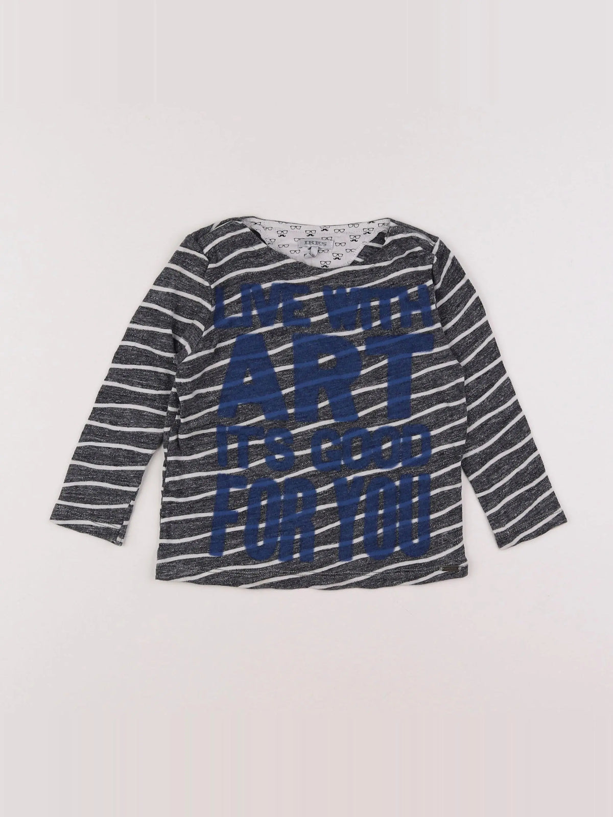 IKKS - tee-shirt bleu, gris - 2 ans