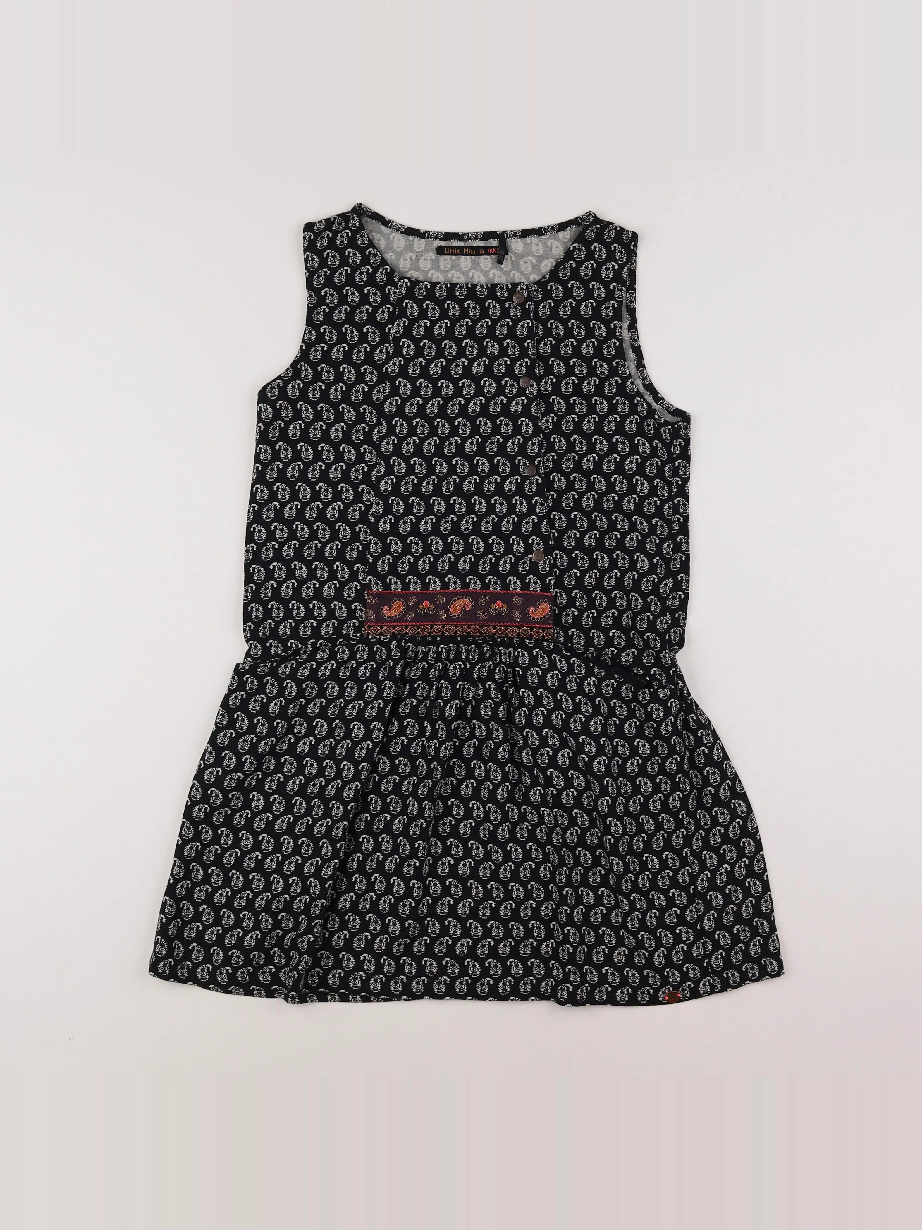 IKKS - robe noir - 10 ans