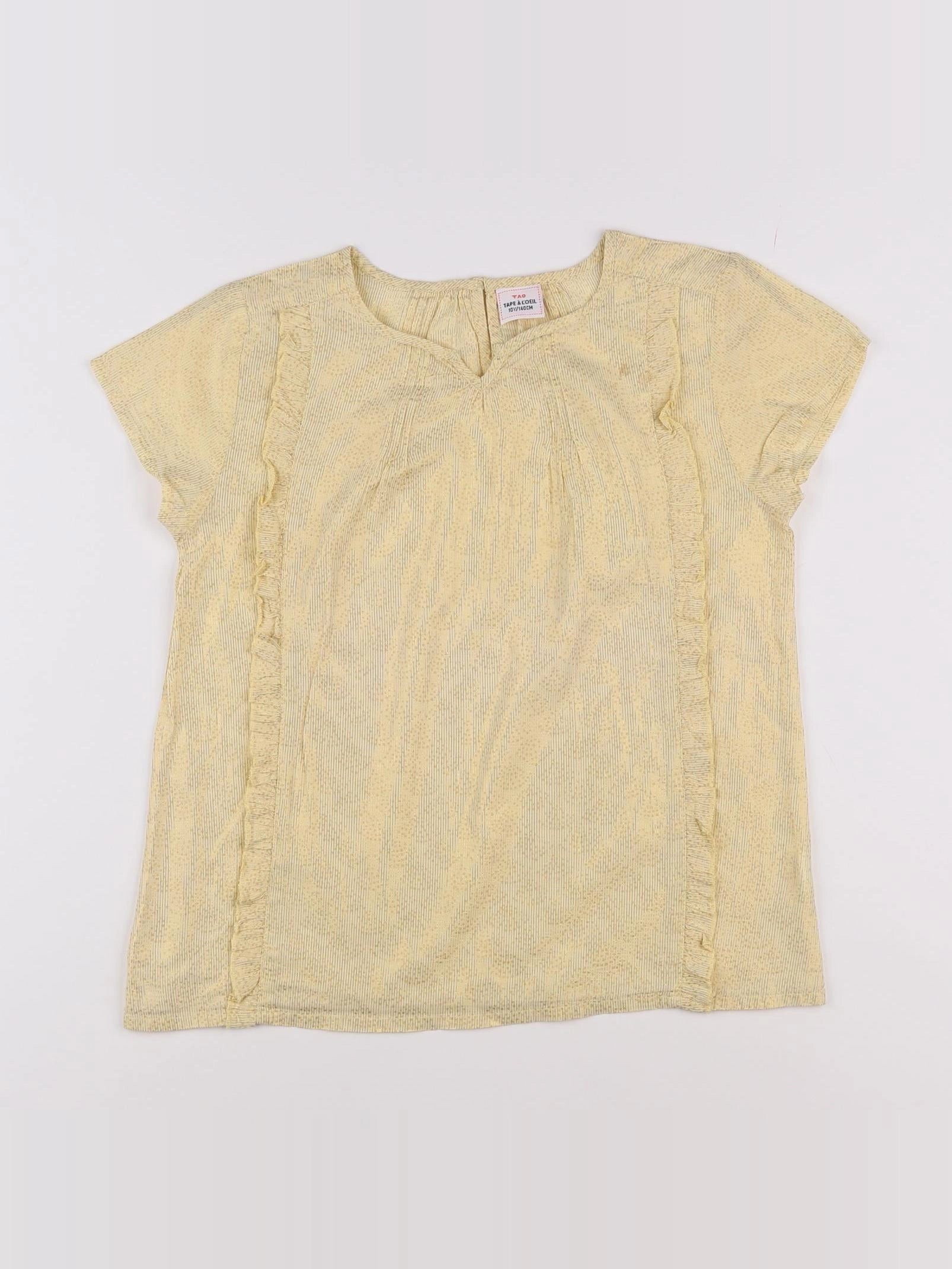 Tape à l'oeil - blouse jaune, or - 10 ans