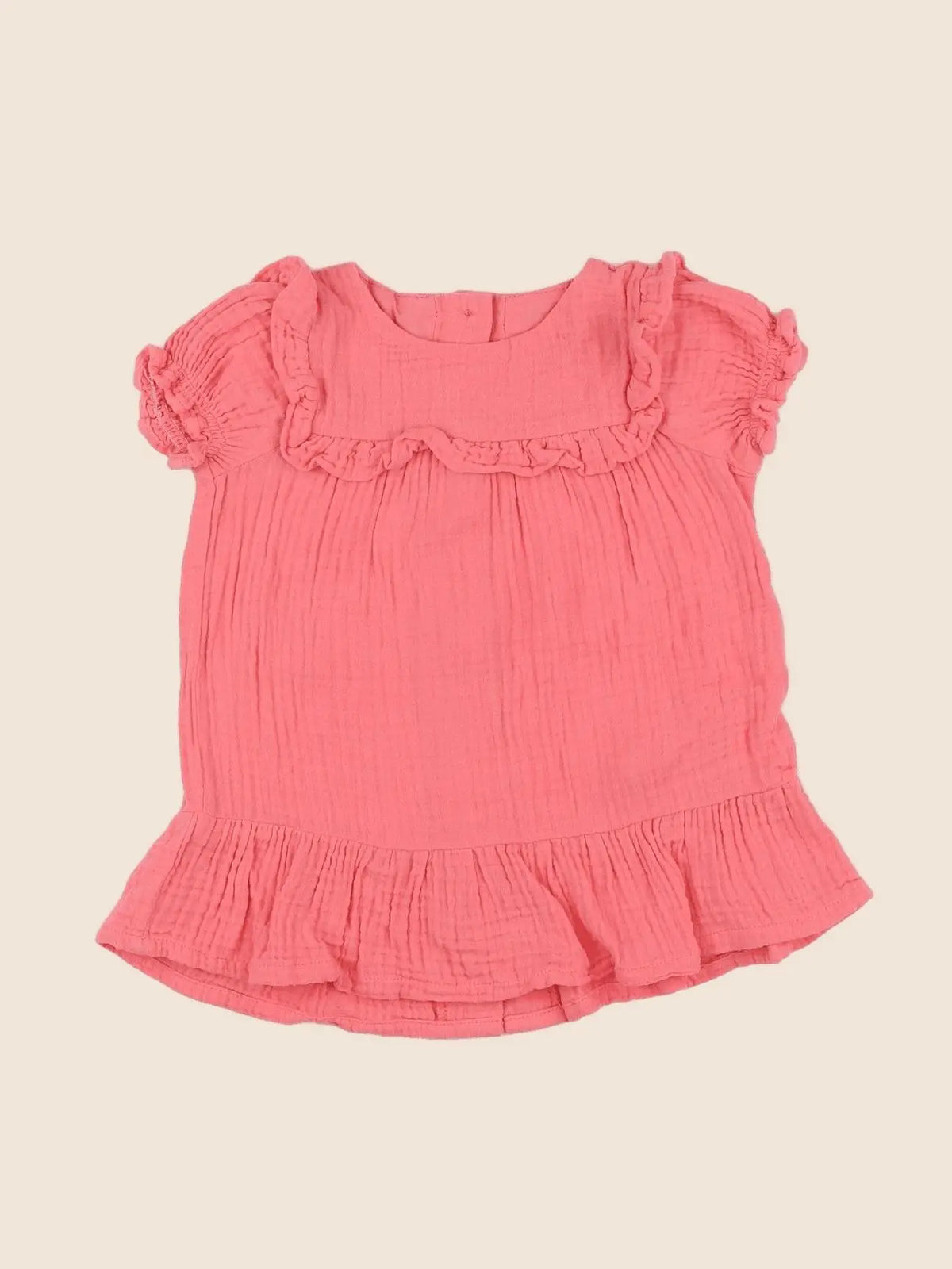 Vertbaudet - robe rose - 12 mois
