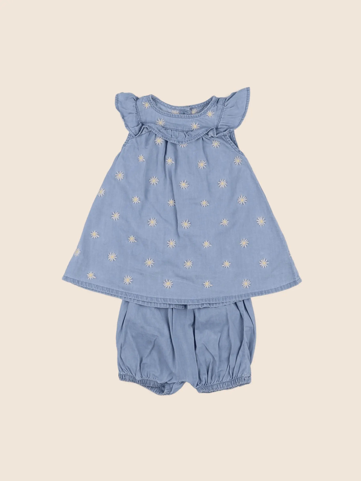 Vertbaudet - robe bleu - 12 mois