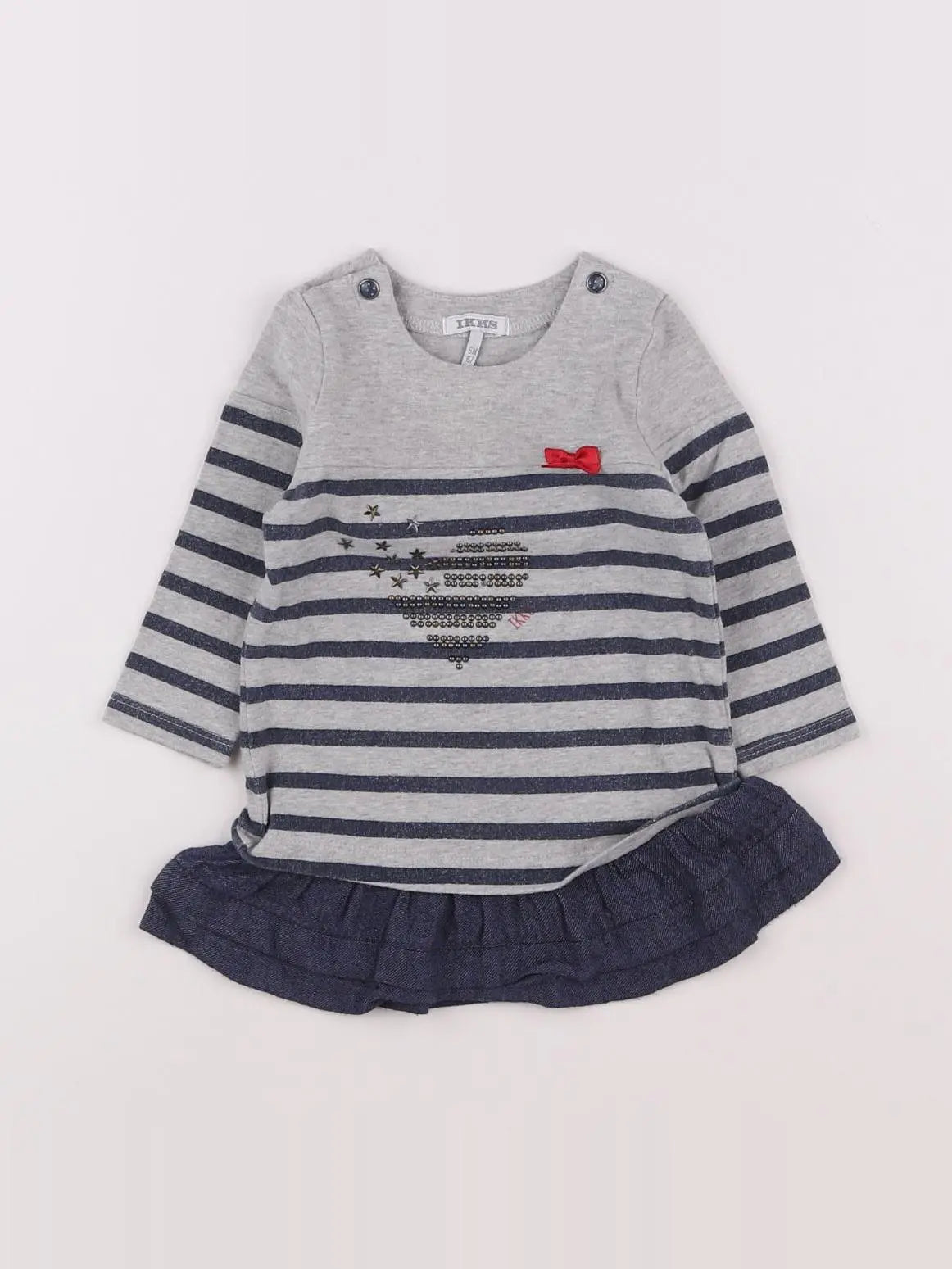 IKKS - robe gris - 6 mois