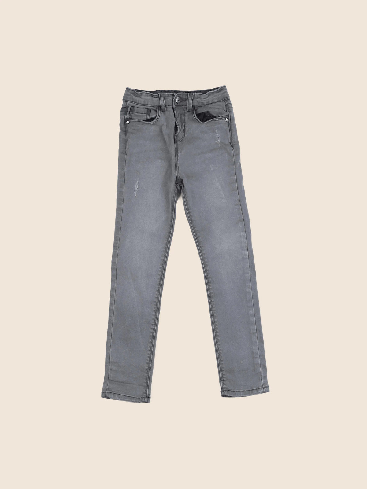 Vertbaudet - jean gris - 7 ans