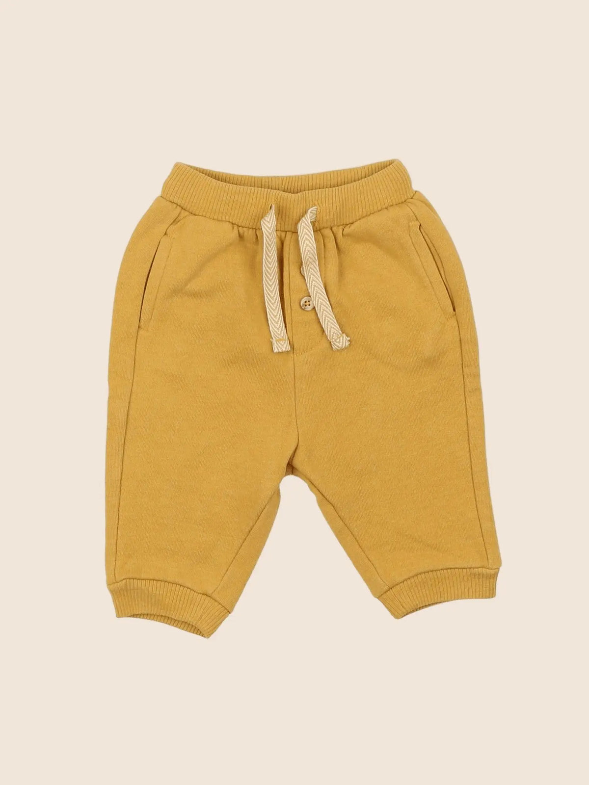 Vertbaudet - pantalon jaune - 3 mois