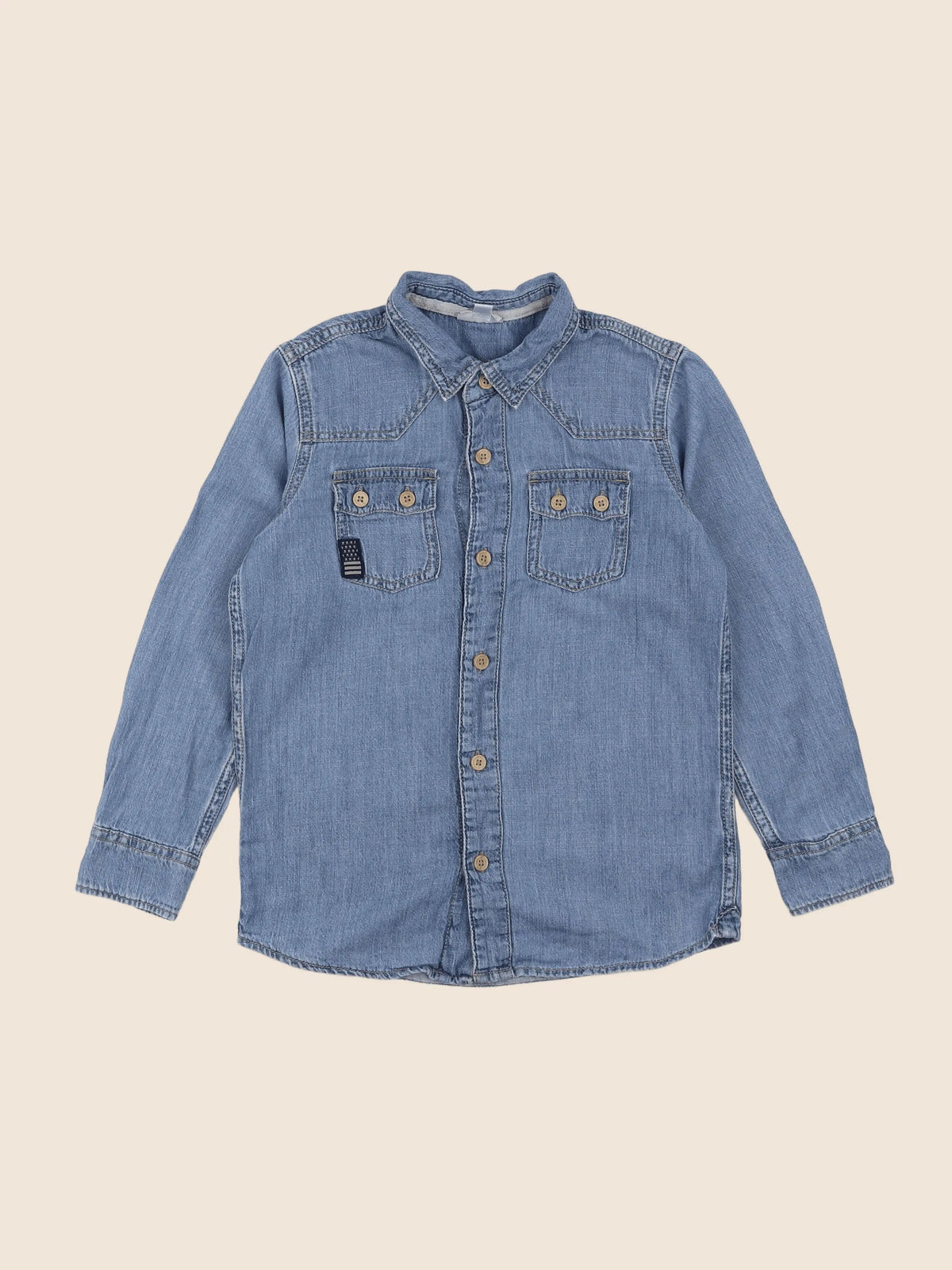 Vertbaudet - chemise bleu - 8 ans