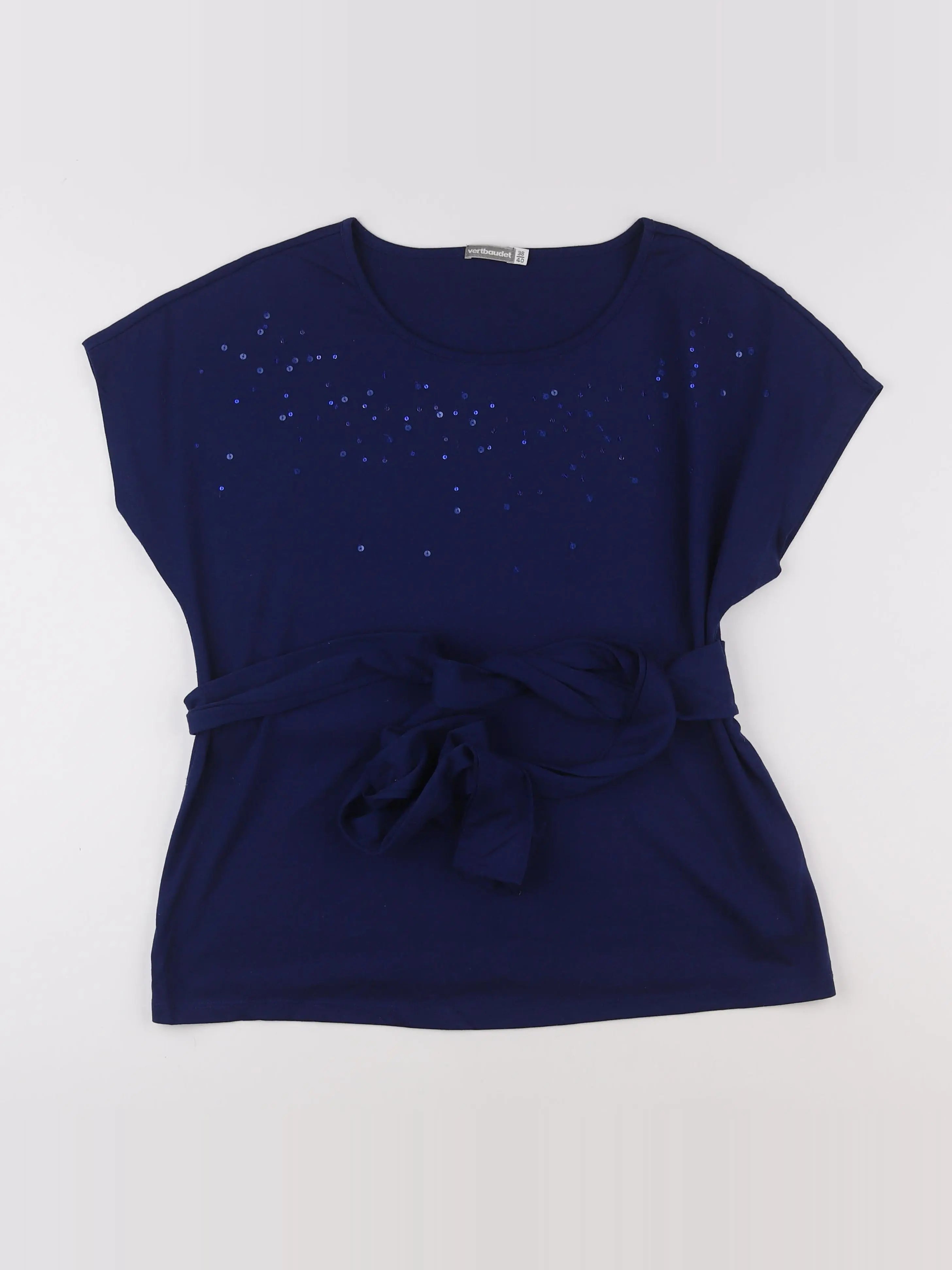 Vertbaudet - tee-shirt grossesse bleu - 38 à 40
