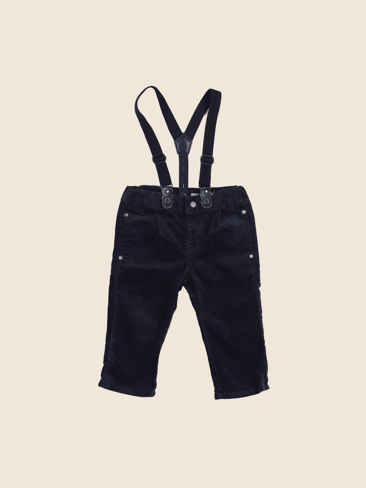 Vertbaudet - pantalon bleu - 12 mois