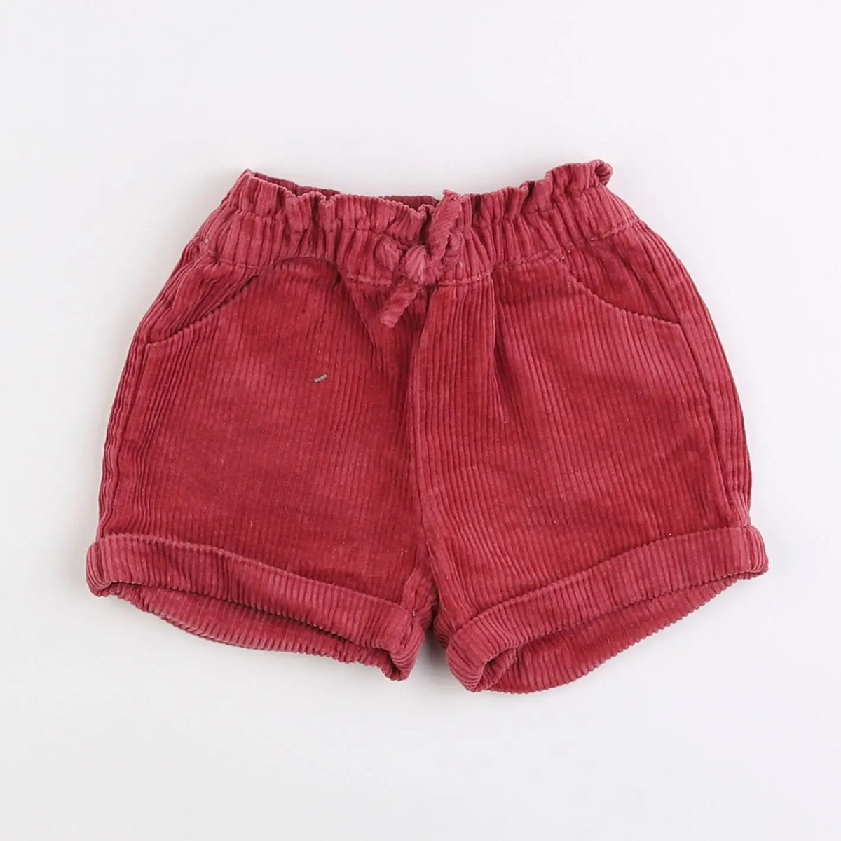 Vertbaudet - short rouge - 12 mois