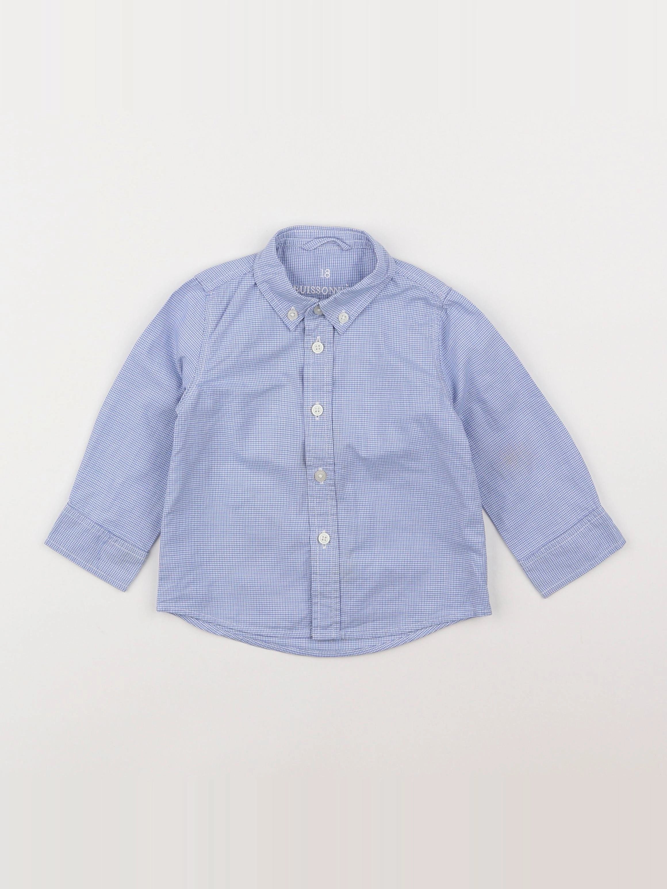 Buissonnière - chemise bleu - 18 mois