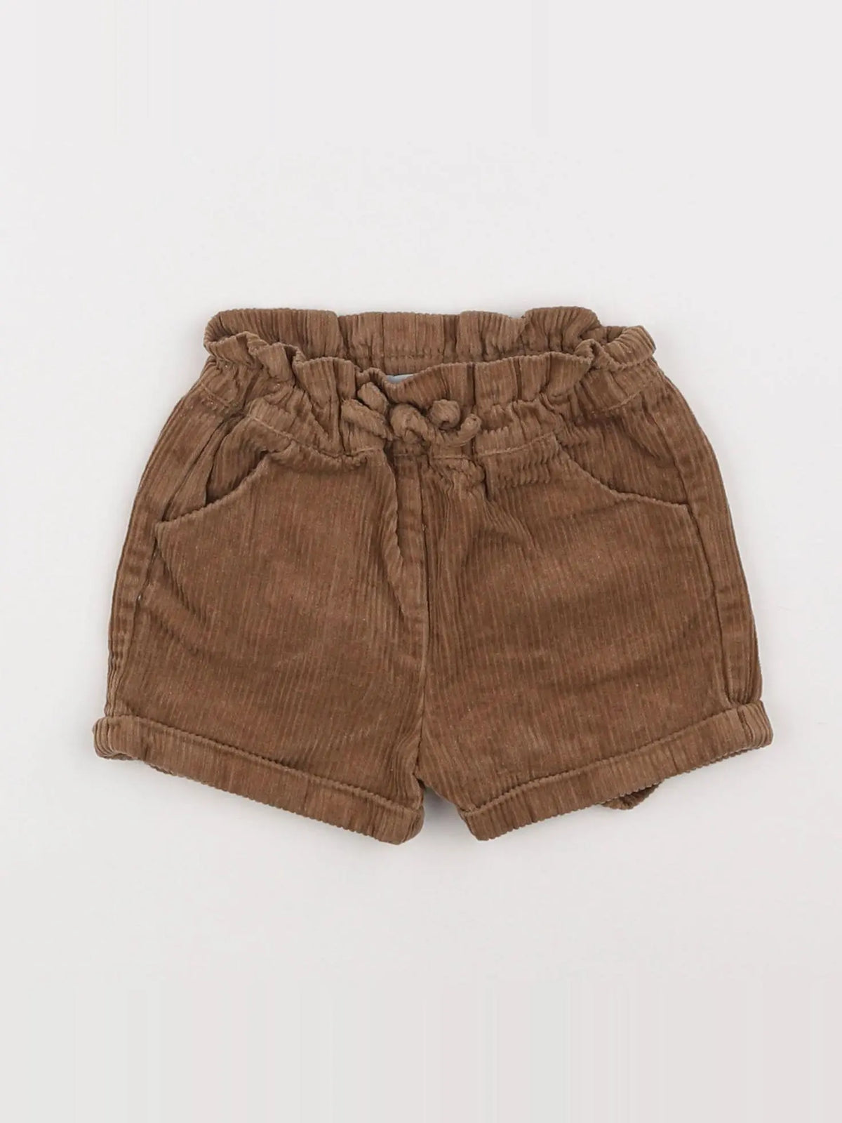 Vertbaudet - short marron - 9 mois