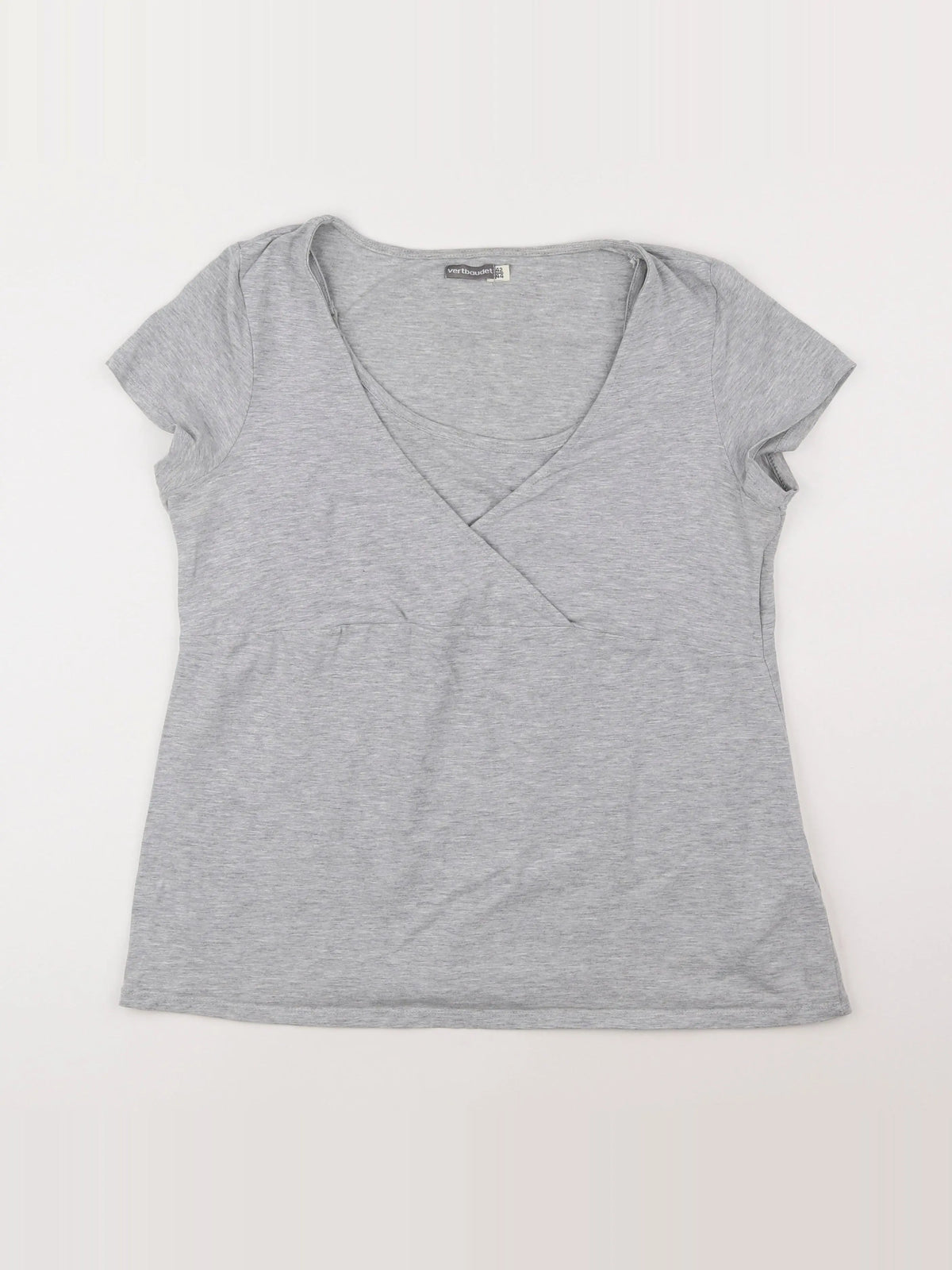 Vertbaudet - tee-shirt grossesse gris - 42 à 44