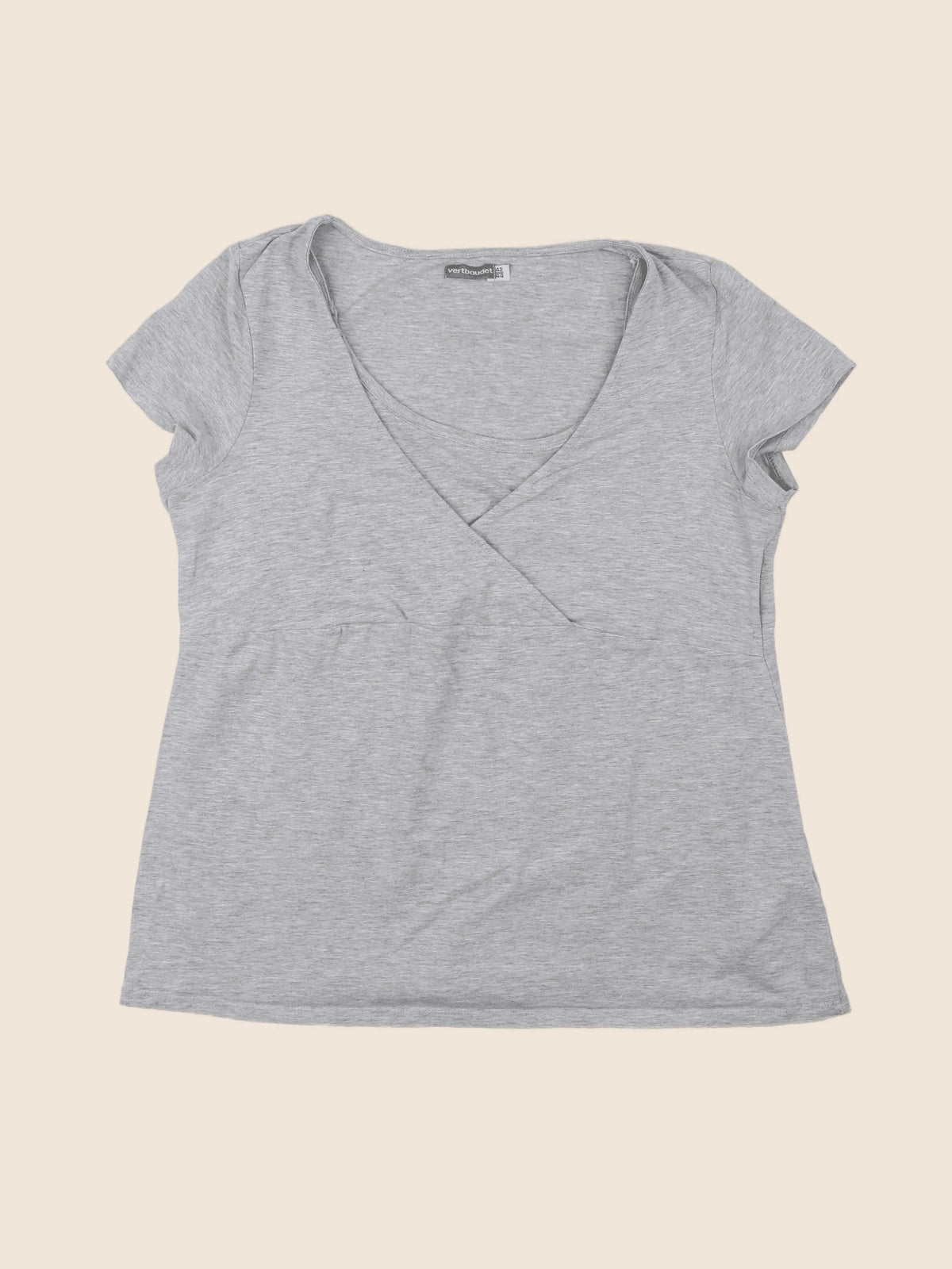 Vertbaudet - tee-shirt grossesse gris - 42 à 44