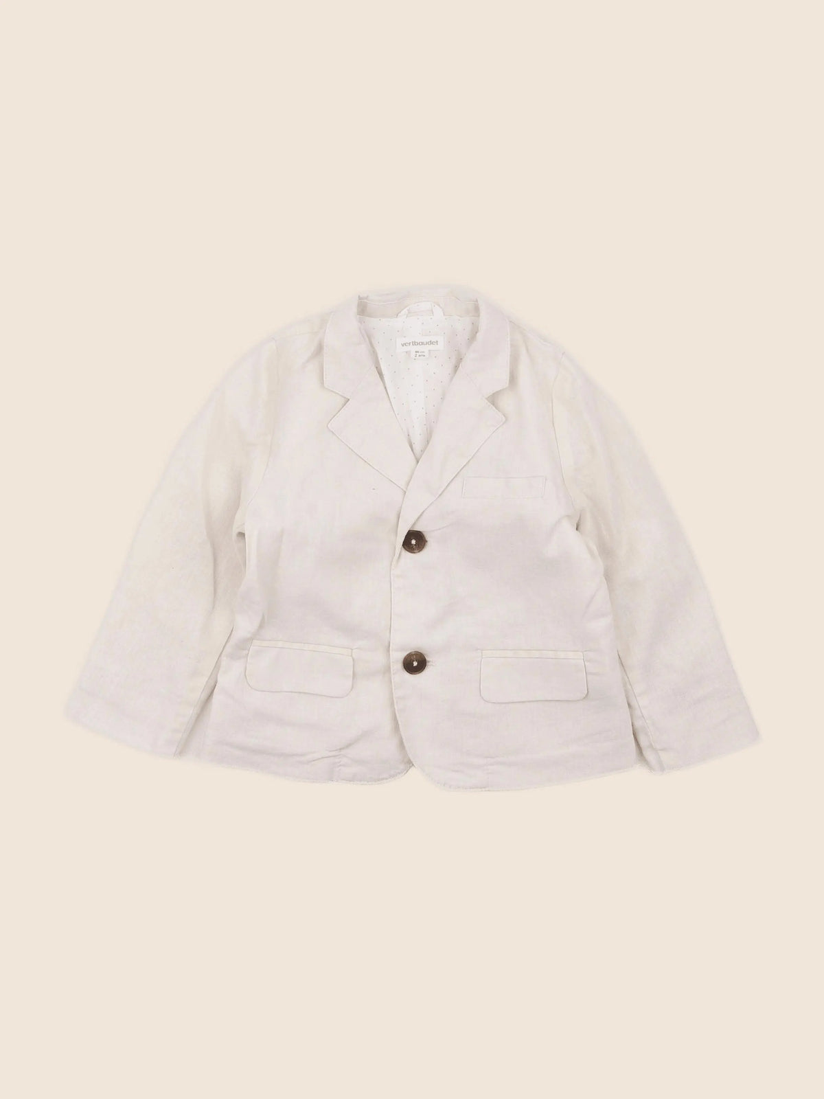 Vertbaudet - veste beige - 2 ans