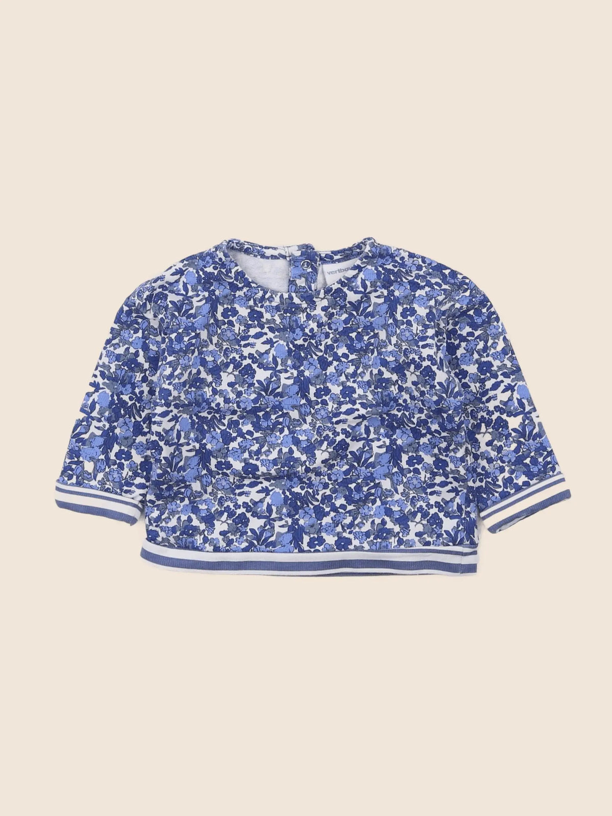 Vertbaudet - sweat bleu - 6 mois