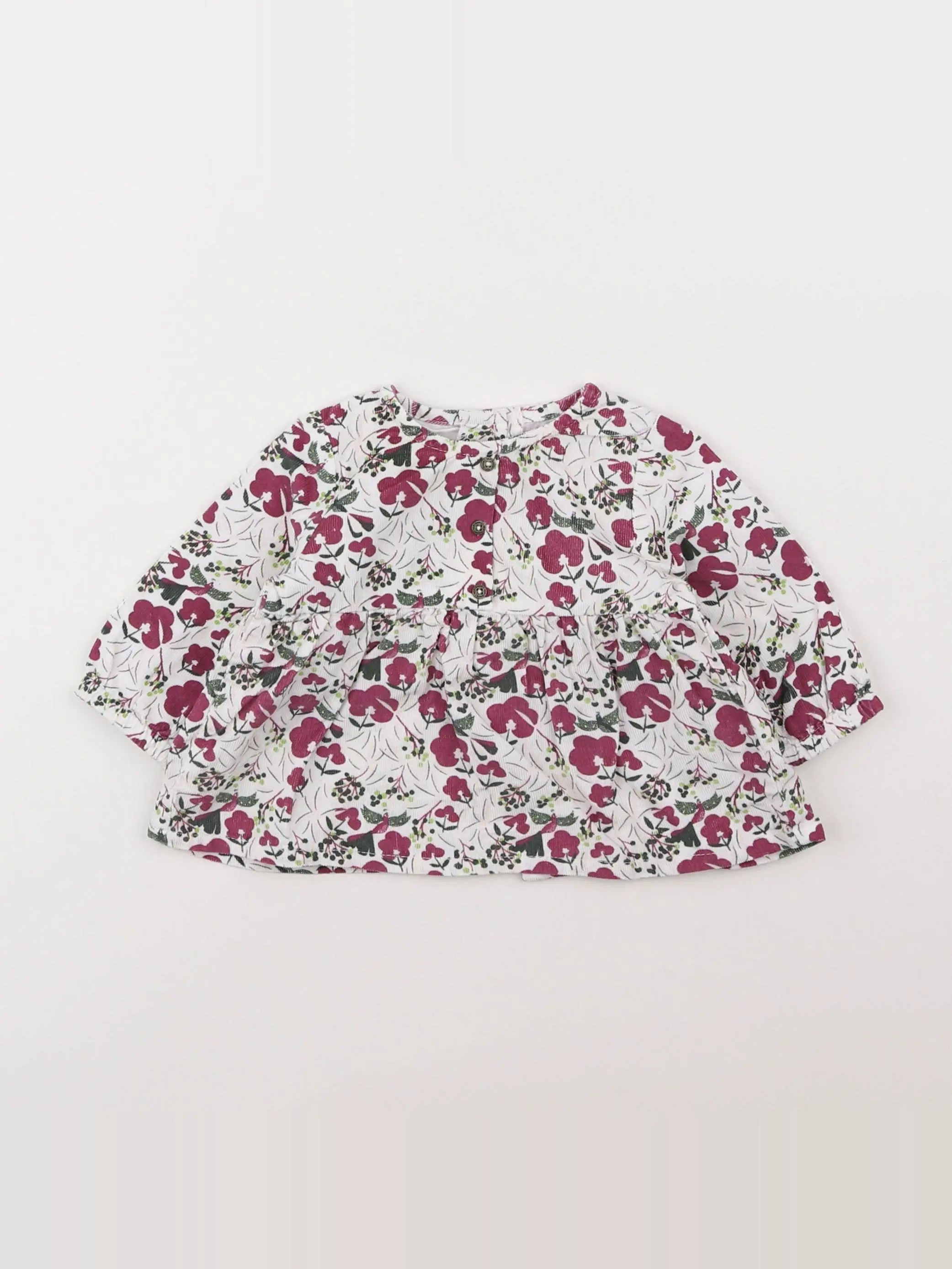 Vertbaudet - blouse violet - 3 mois